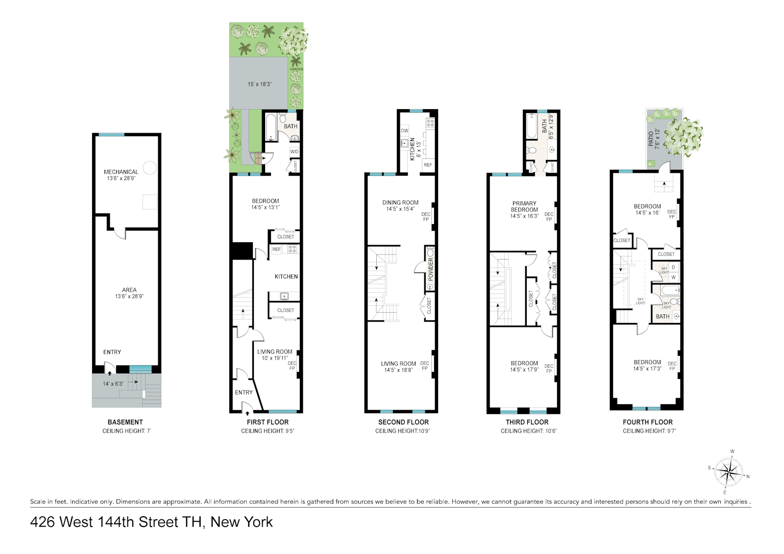 Floorplan for 426 West 144th Street