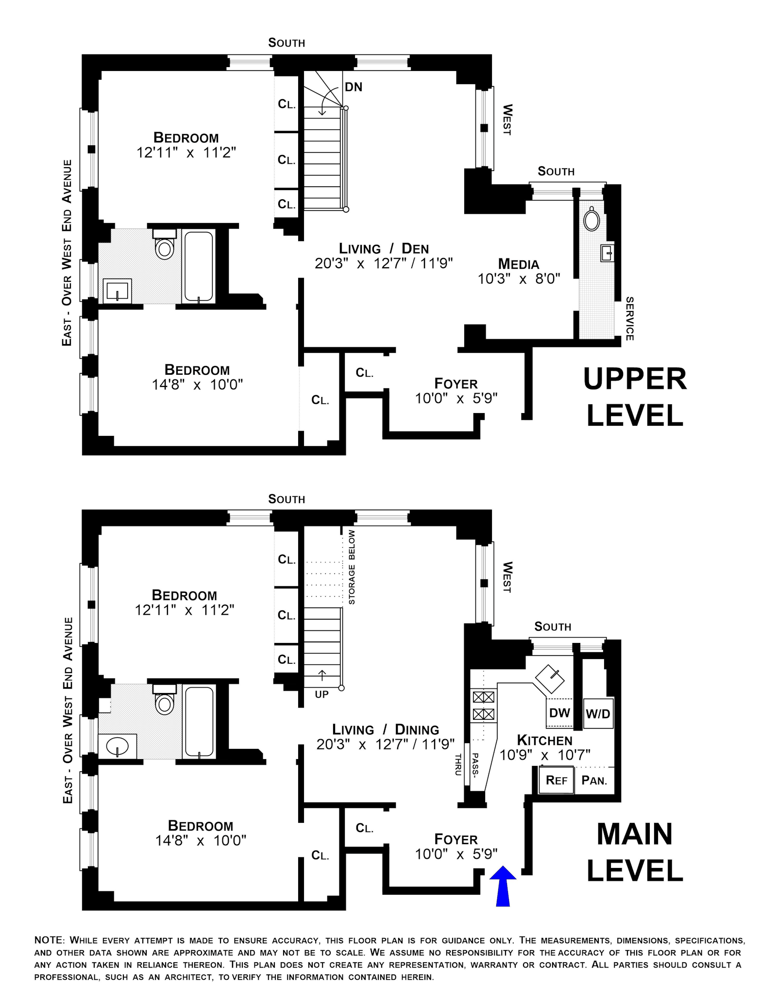 Floorplan for 255 West End Avenue, 12/13A