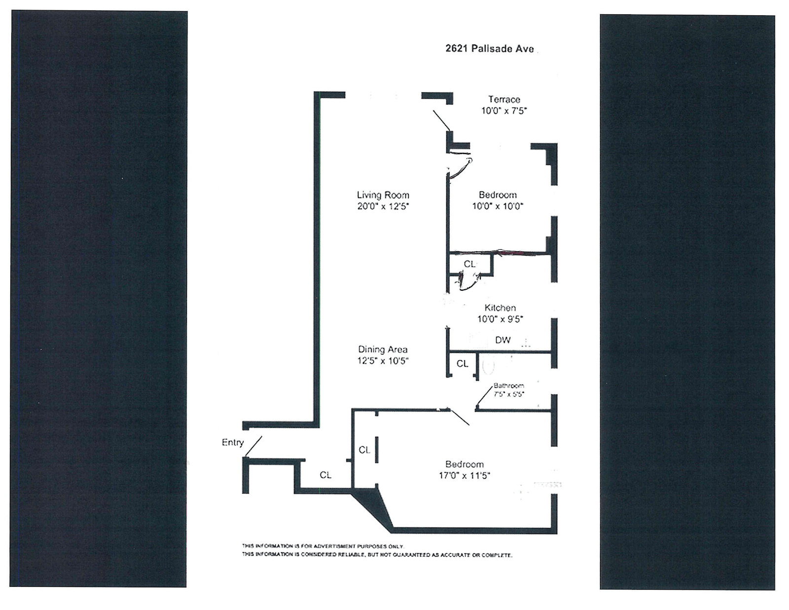 Floorplan for 2621 Palisade Avenue, 2H