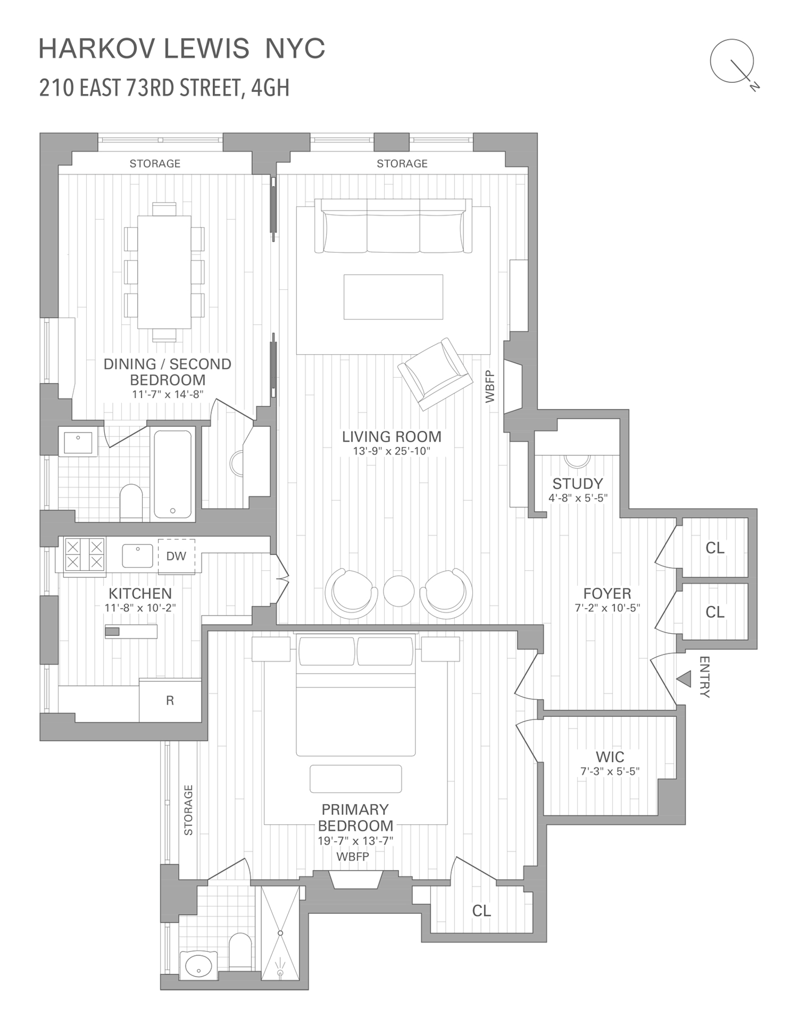 Floorplan for 210 East 73rd Street, 4GH