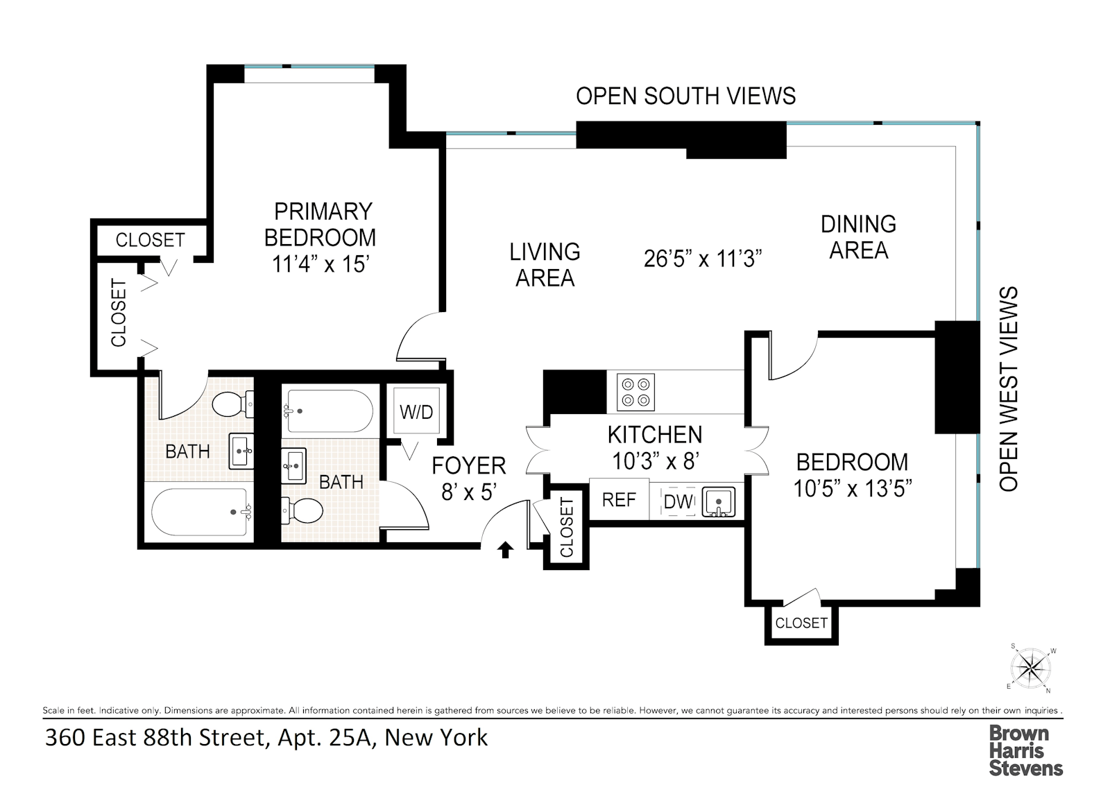 Floorplan for 360 East 88th Street, 25A