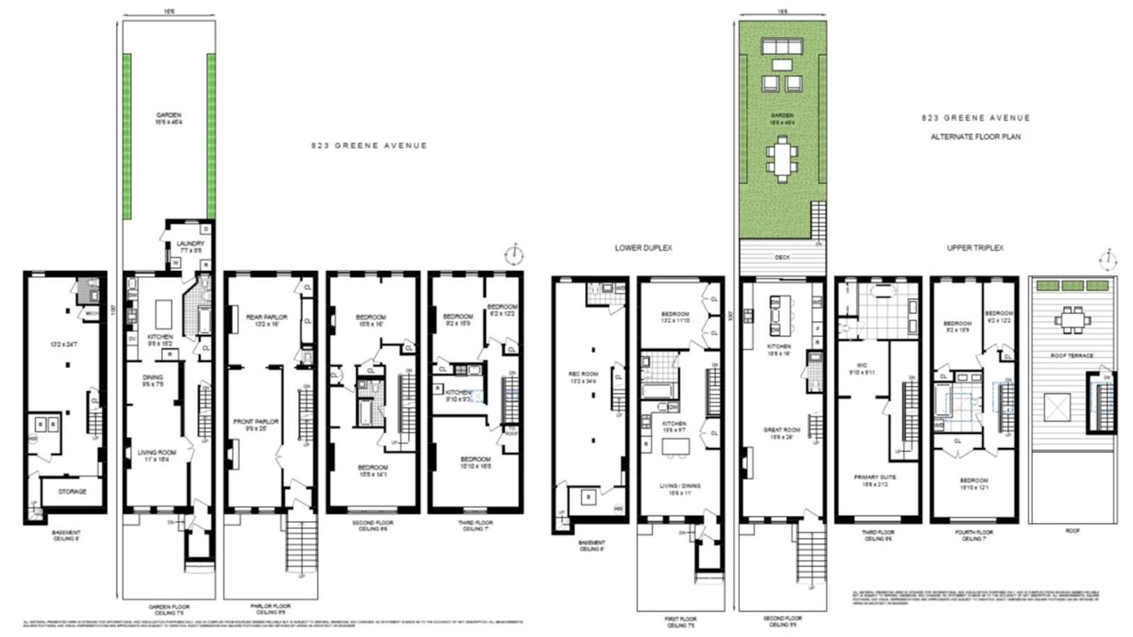 Floorplan for 823 Greene Avenue