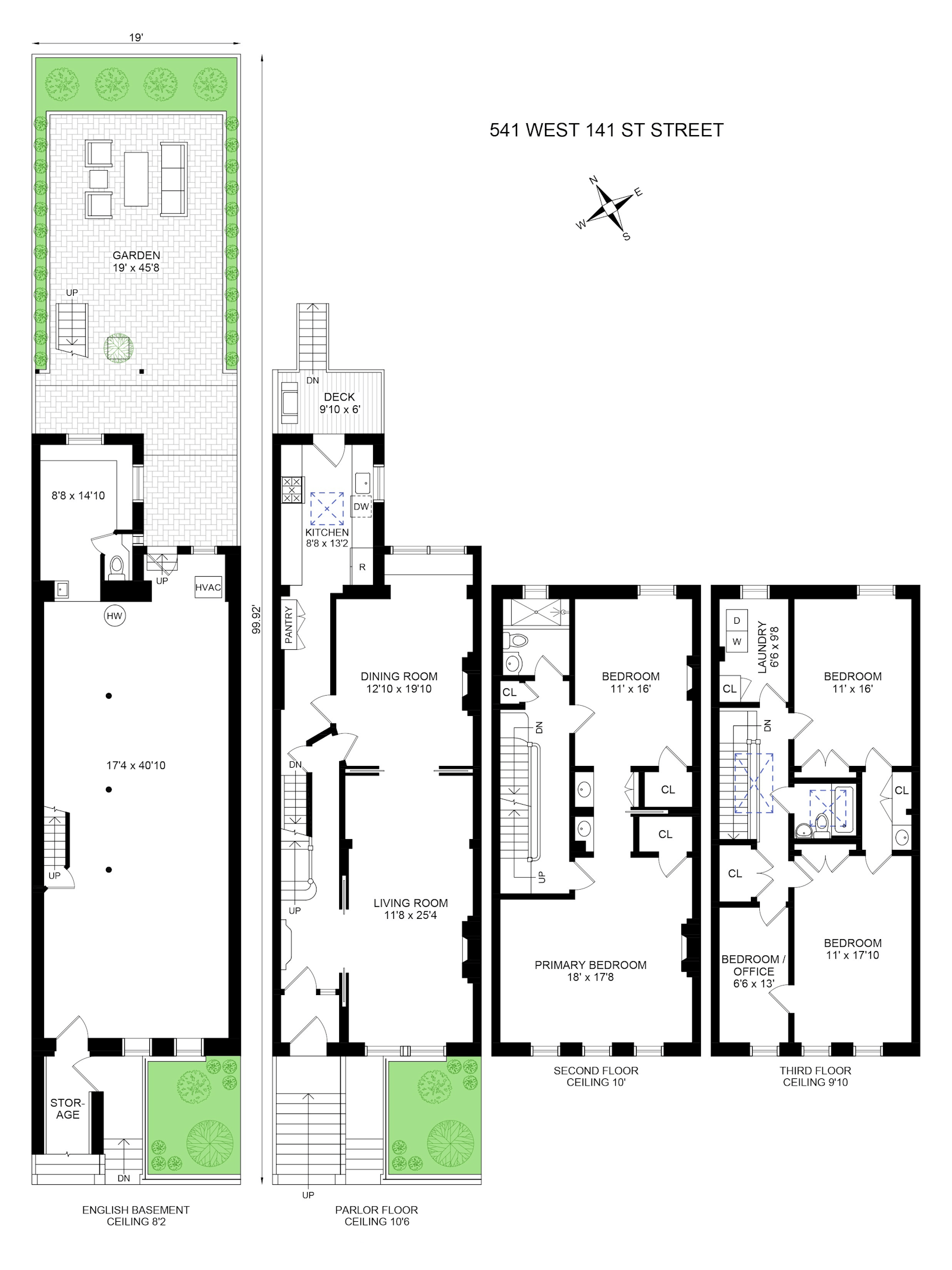 Floorplan for 541 West 141st Street