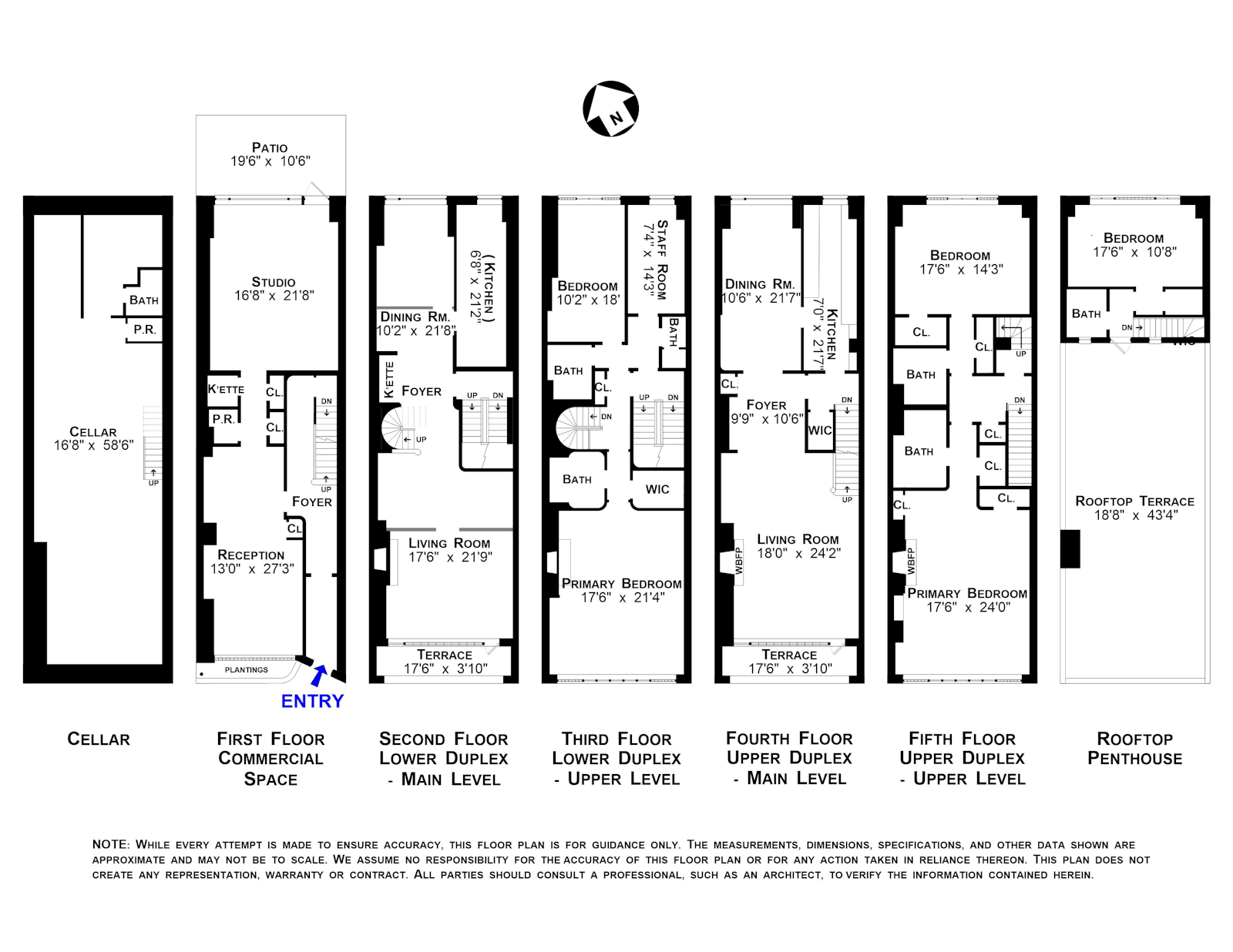 Floorplan for 219 East 49th Street