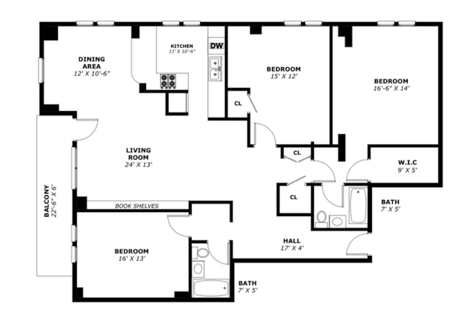 Floorplan for 3777 Independence Avenue, 10H