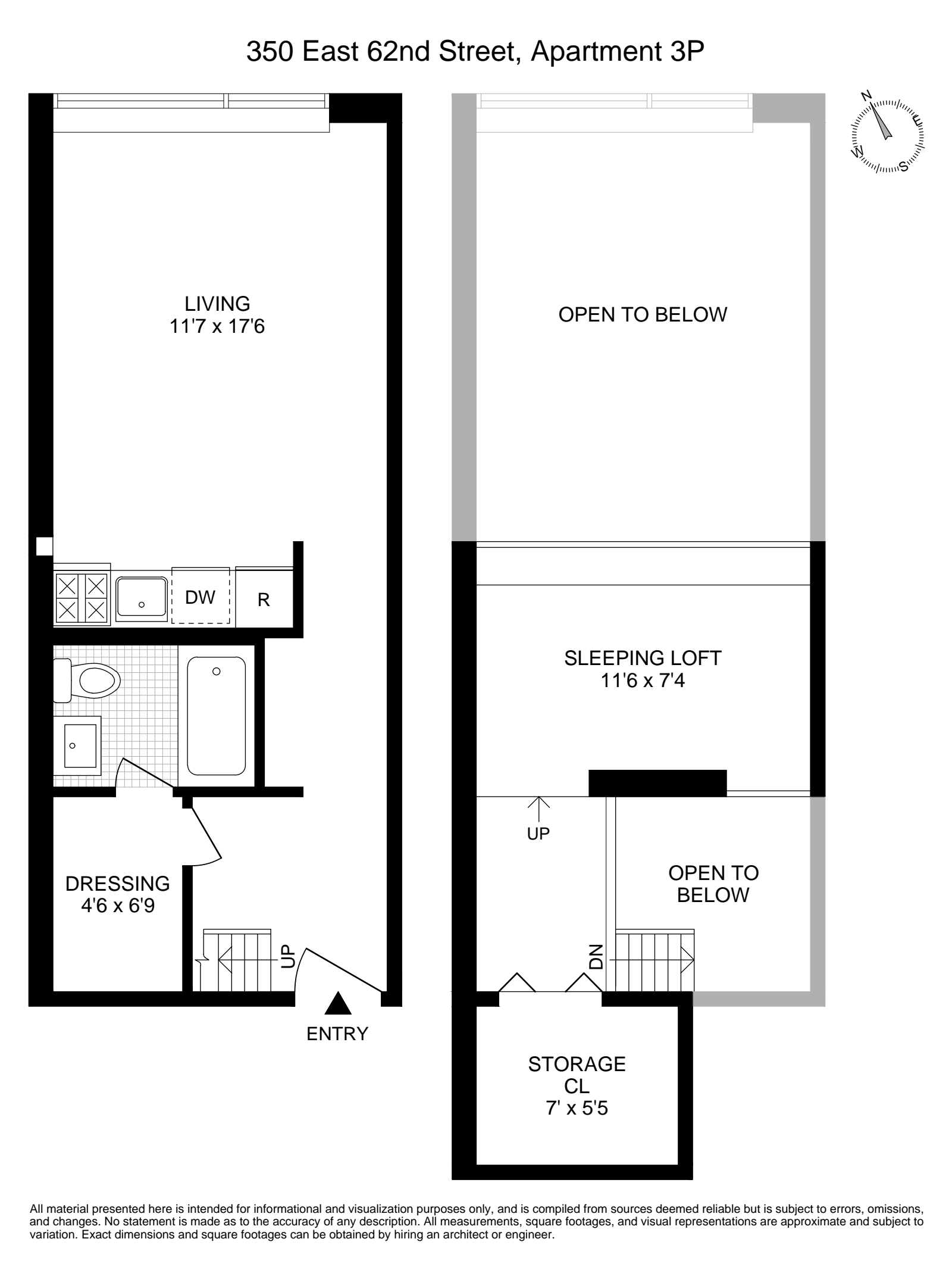 Floorplan for 350 East 62nd Street, 3P