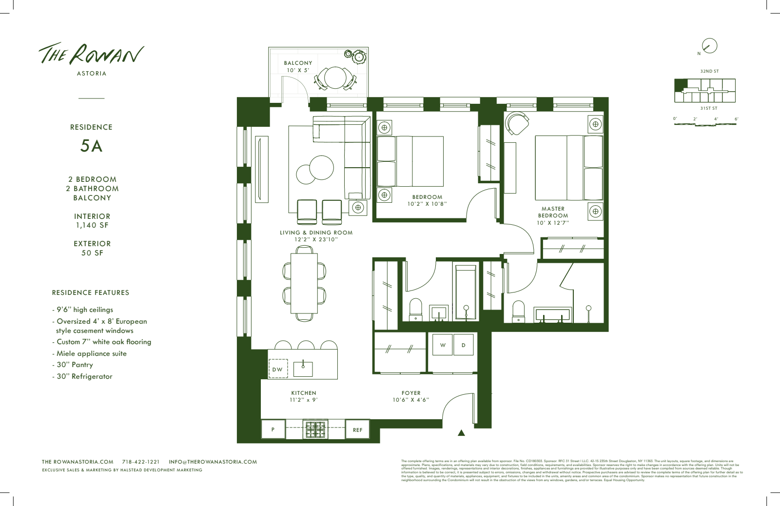 Floorplan for 21 -21 31st Street, 5A