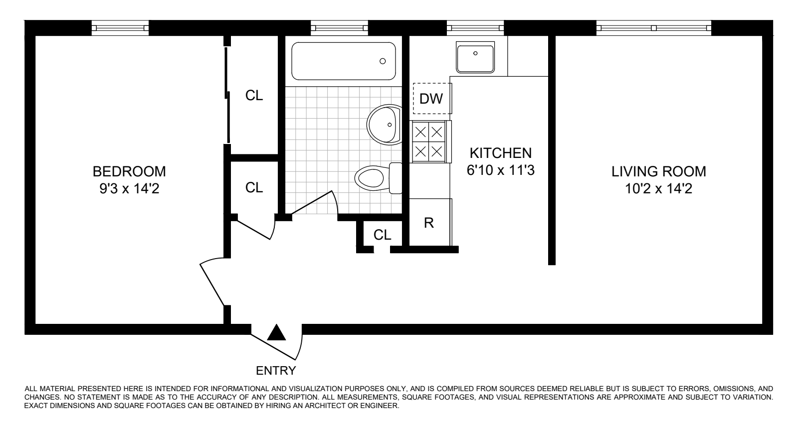 Floorplan for 531 41st Street, A3
