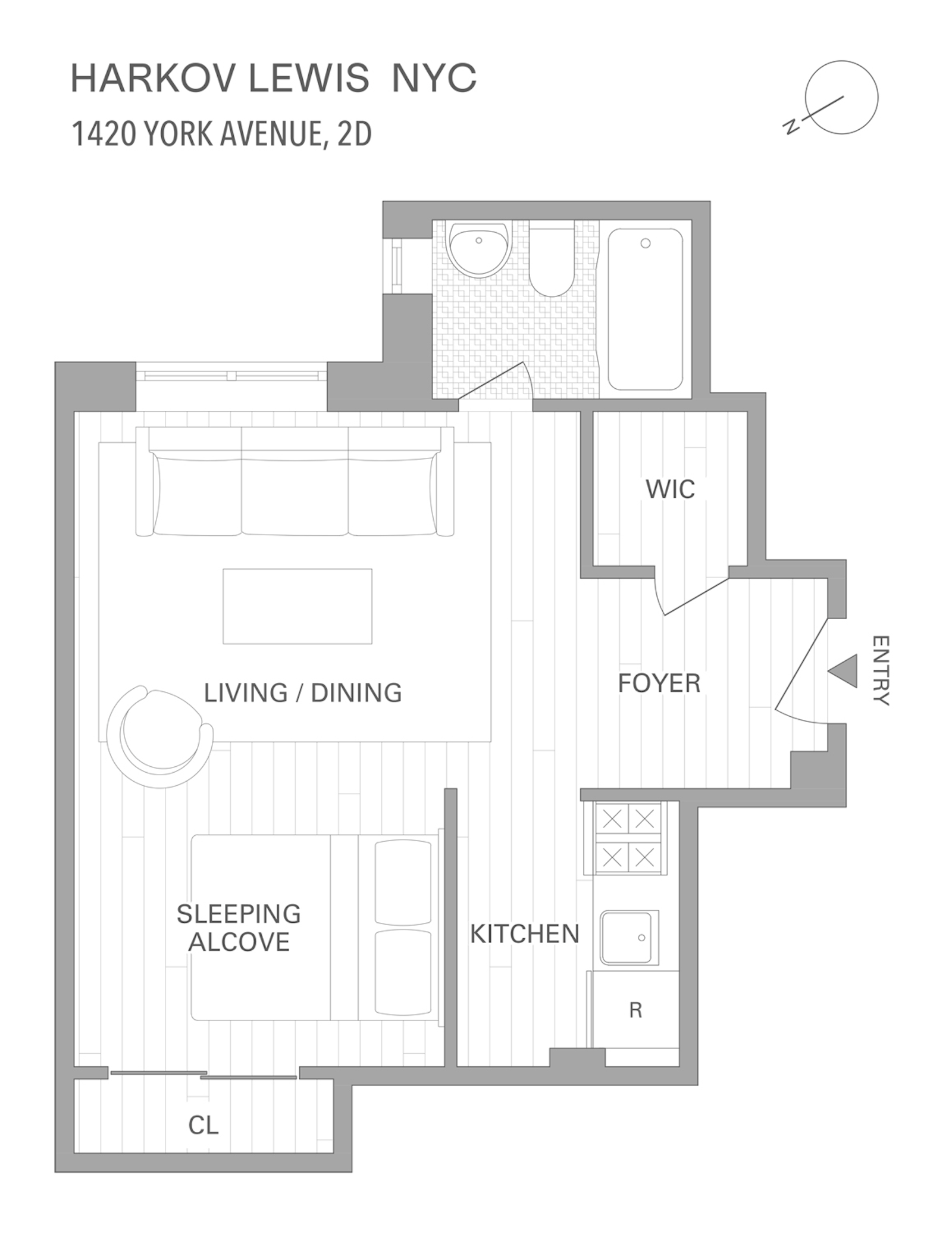 Floorplan for 1420 York Avenue, 2D