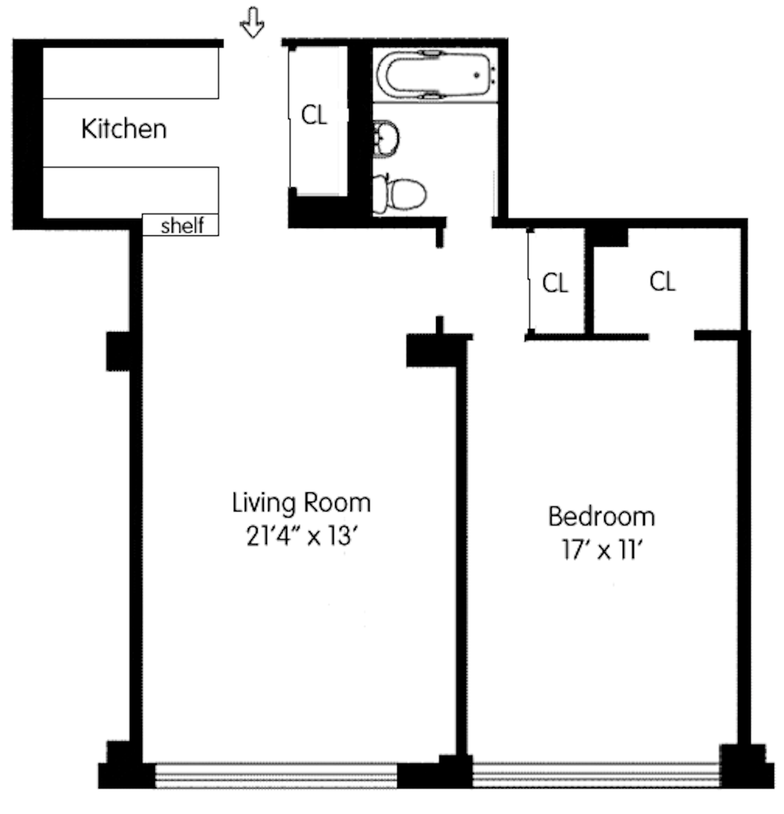 Floorplan for 209 East 56th Street, 6F