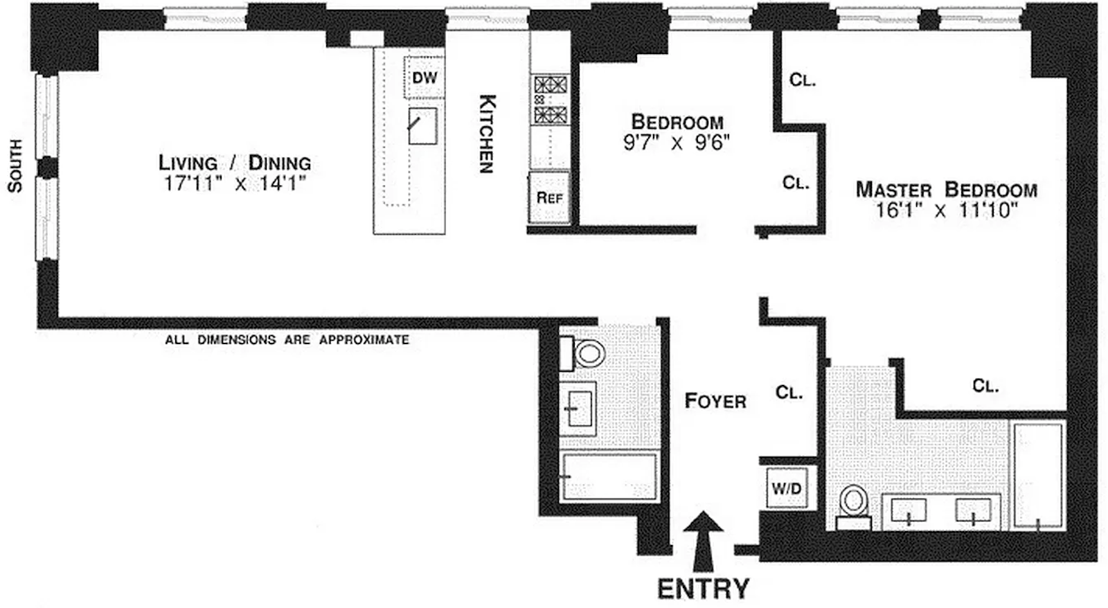 Floorplan for 85 Adams Street, 8A
