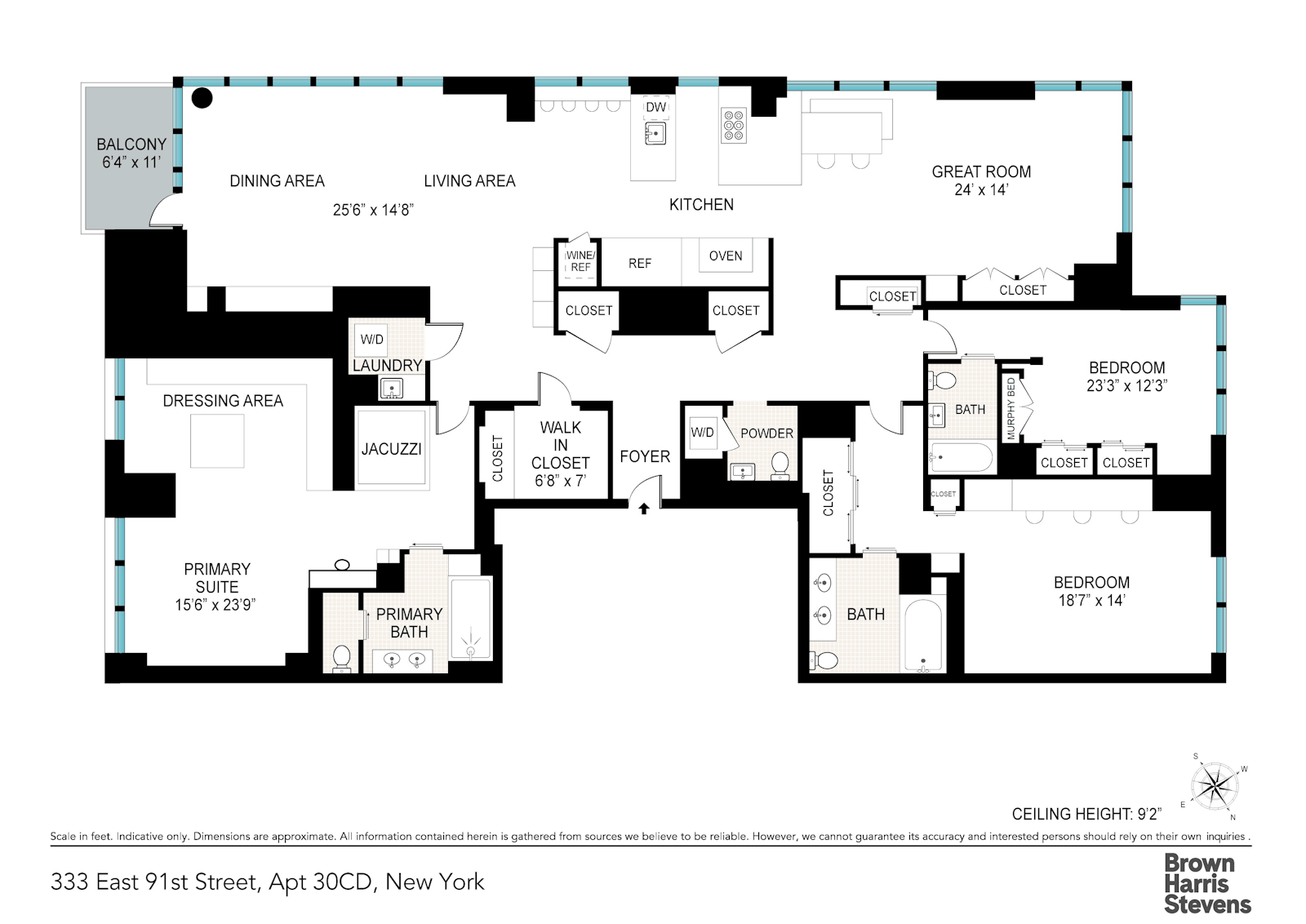 Floorplan for 333 East 91st Street, 30CD