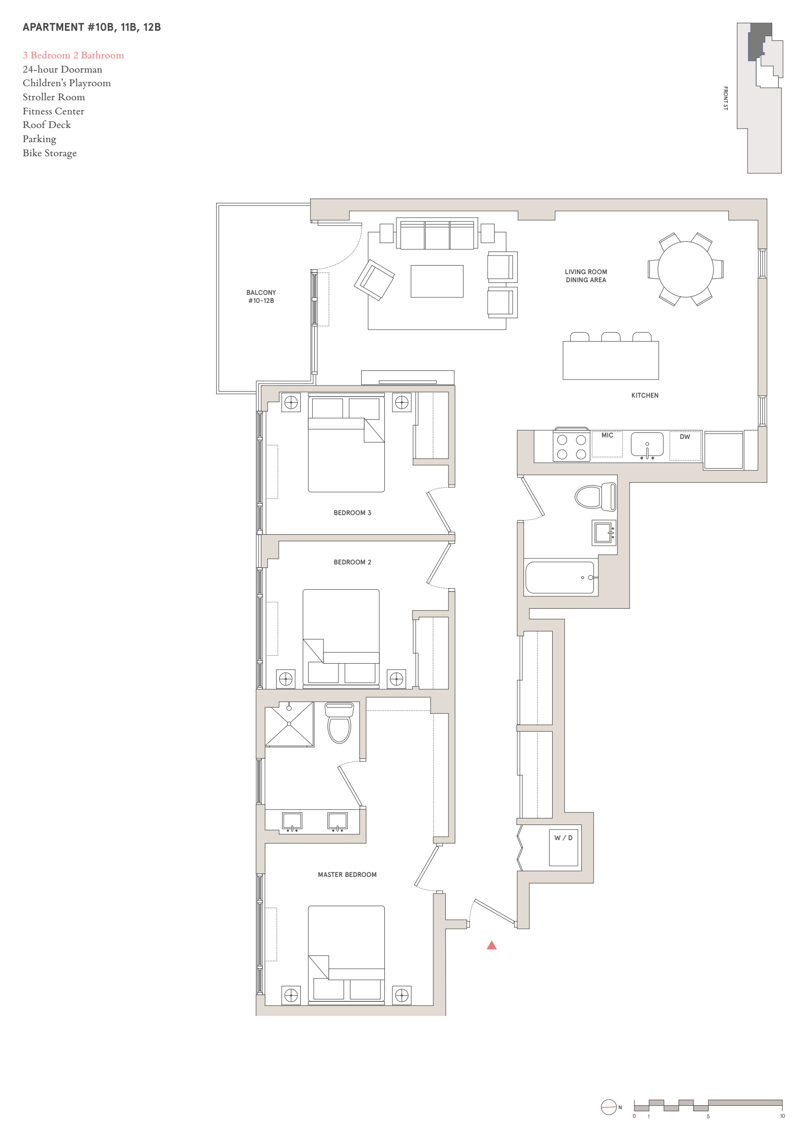 Floorplan for 181 Front Street, 12B