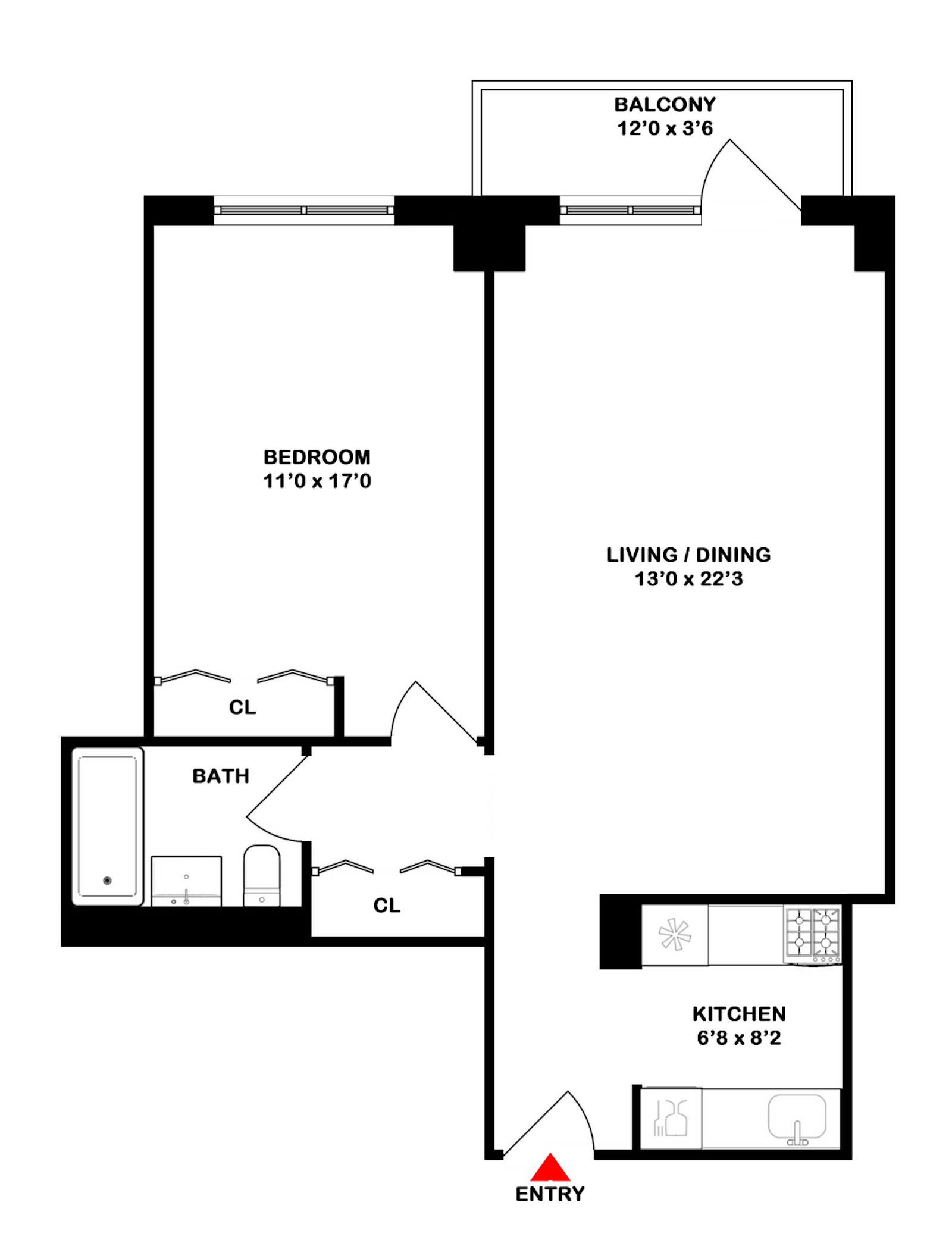 Floorplan for 170 East 87th Street, W4F