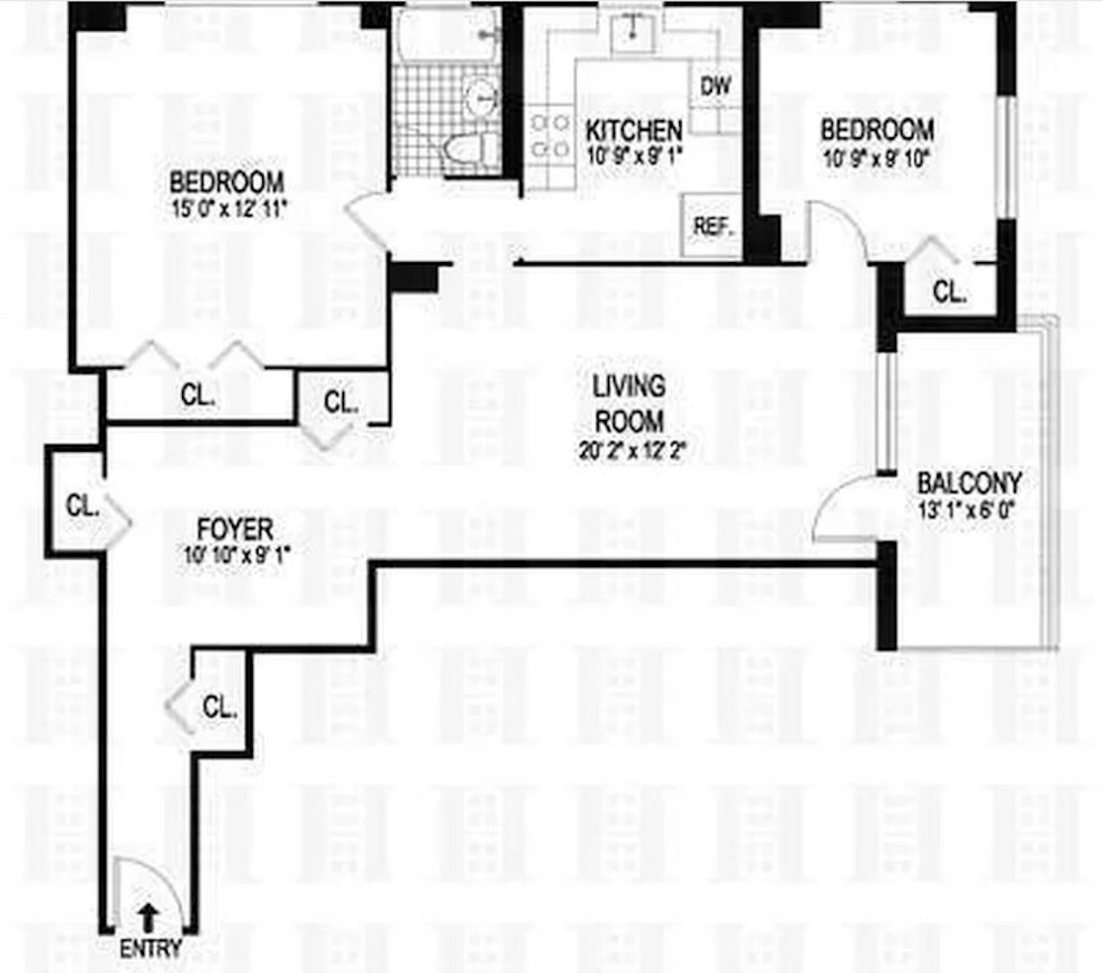 Floorplan for 5800 Arlington Avenue, 6V
