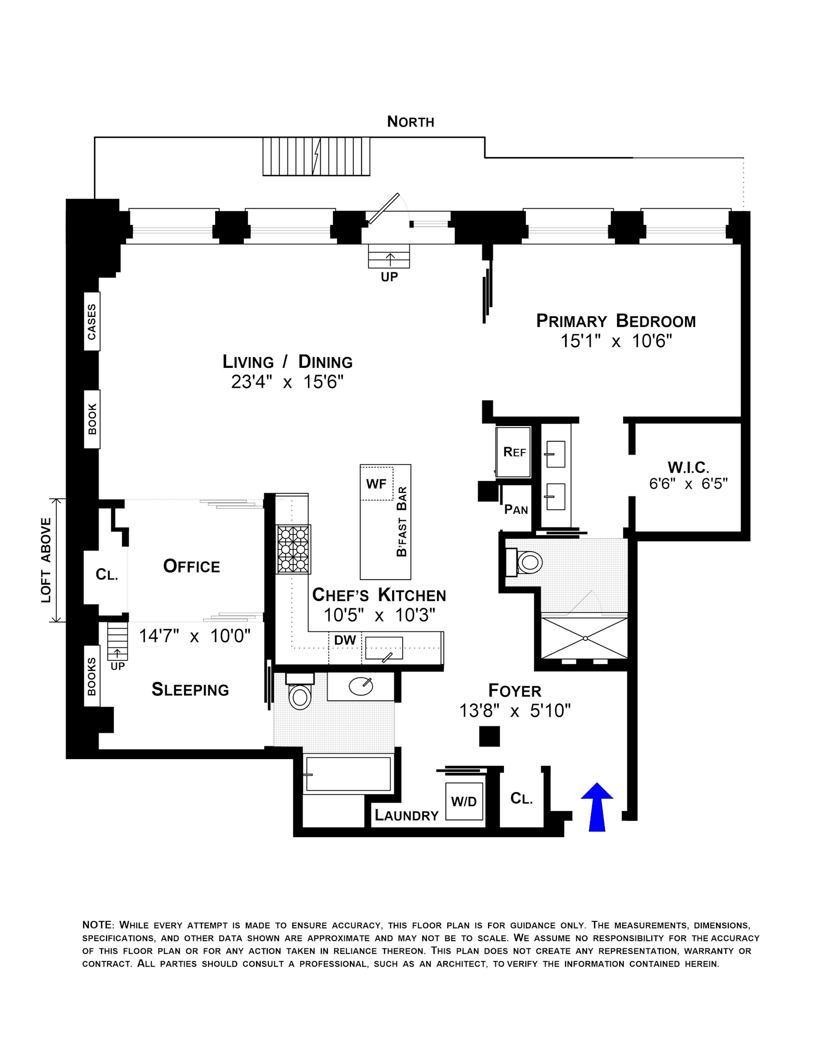Floorplan for 139 West 19th Street, 2A