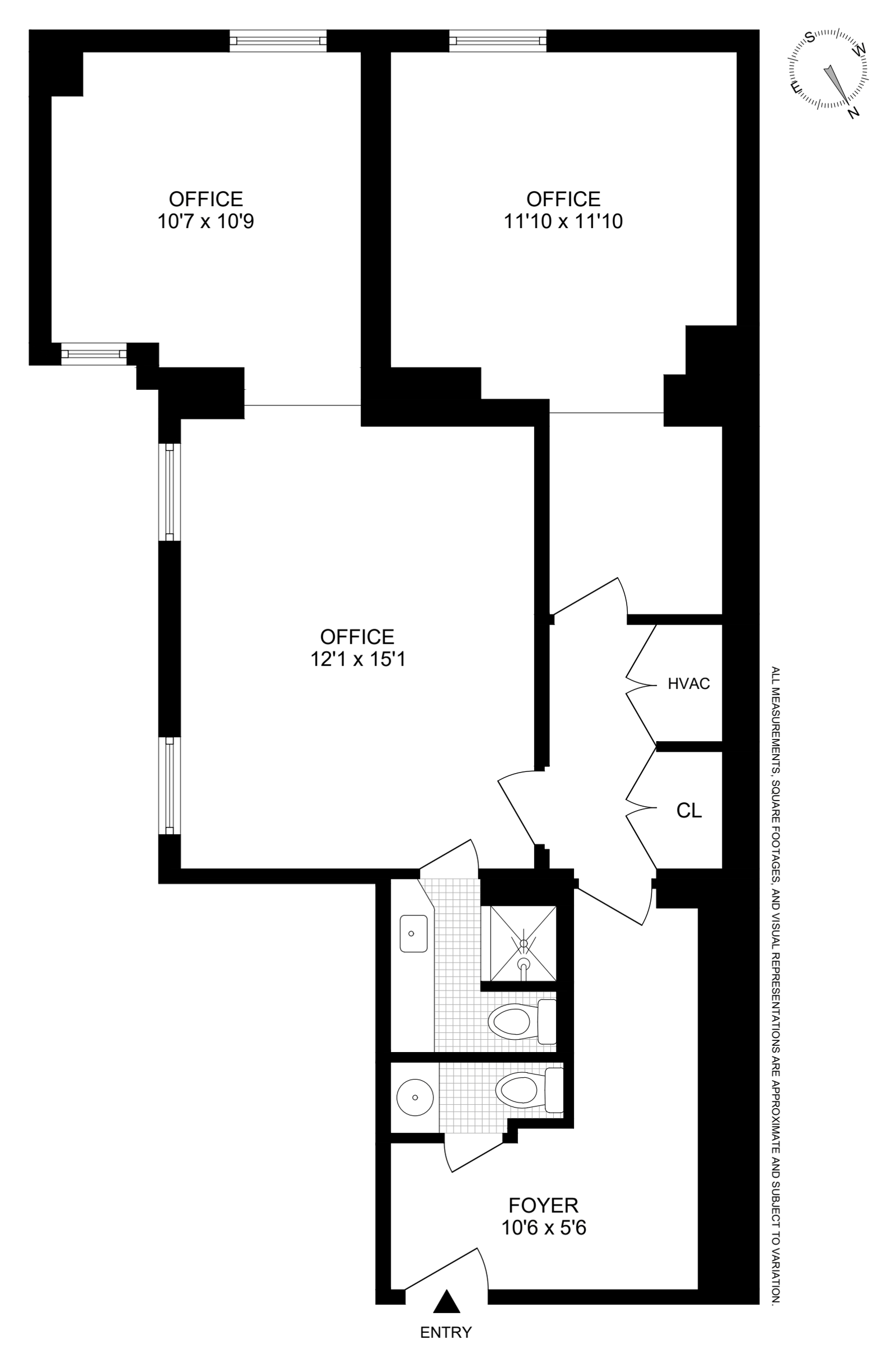 Floorplan for 8 West 65th Street, 1B