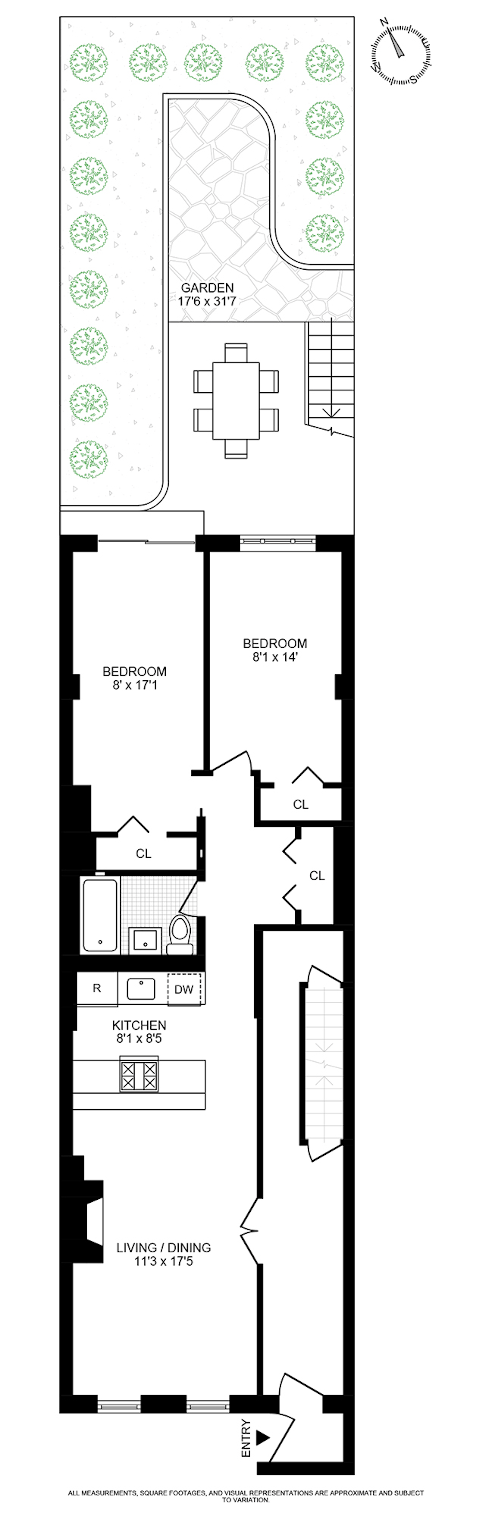 Floorplan for 439 8th Street, 1