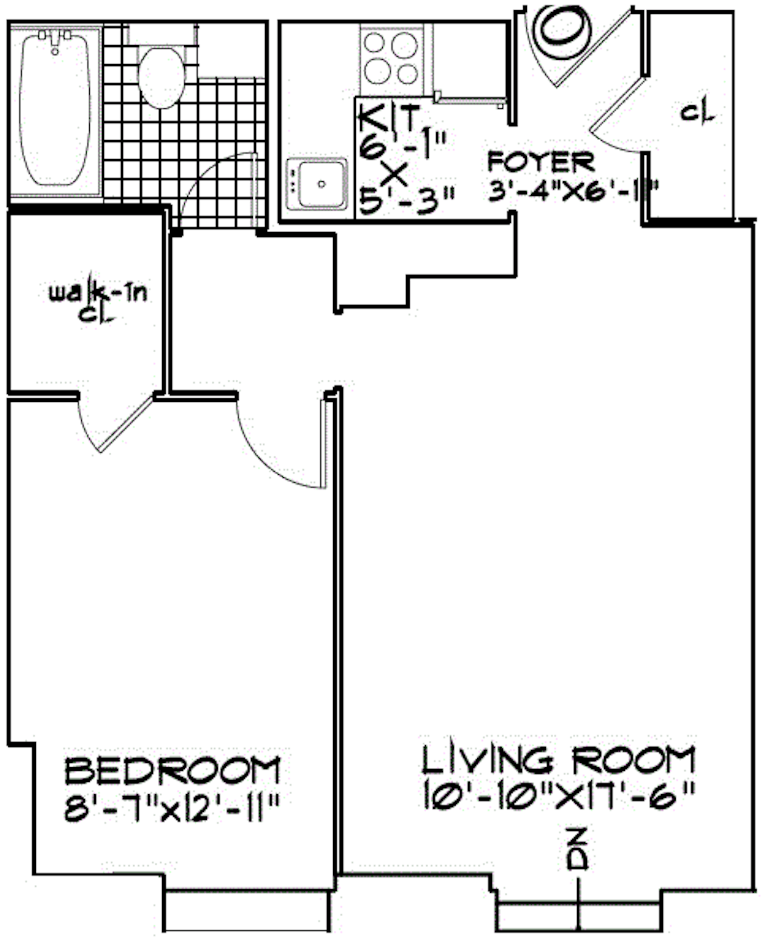Floorplan for 4 Park Avenue, 12O