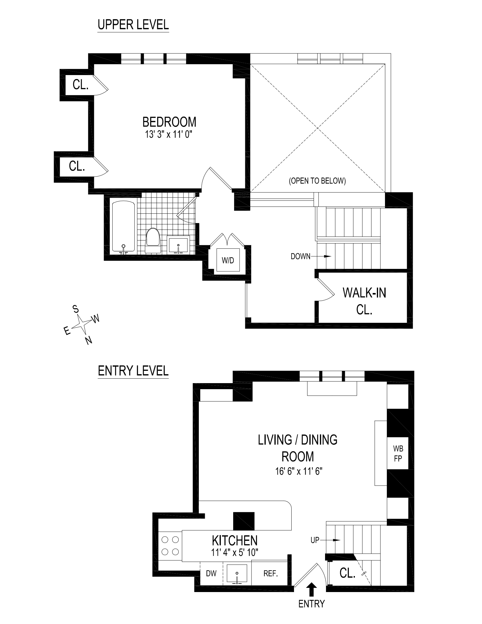 Floorplan for 126 Waverly Place, 2L