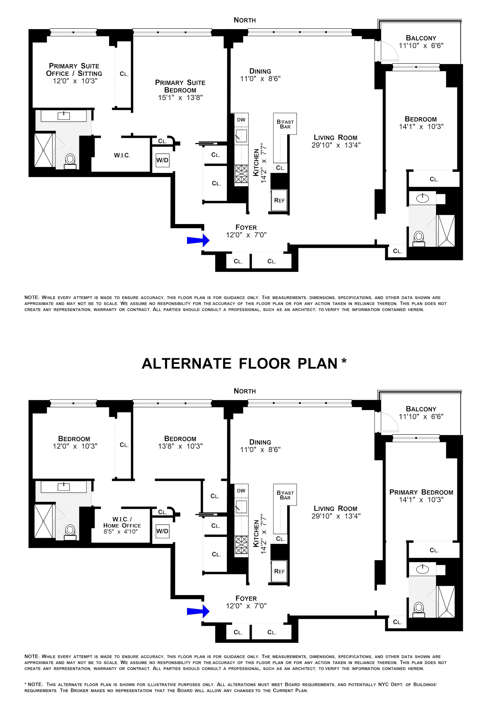 Floorplan for 140 West End Avenue, 20AB