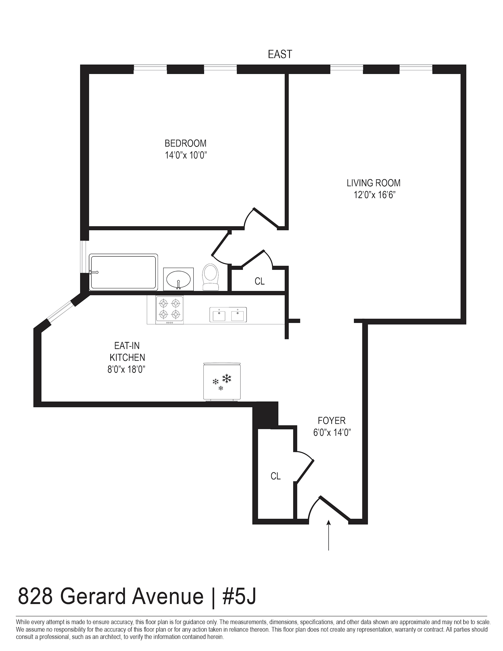 Floorplan for 828 Gerard Avenue