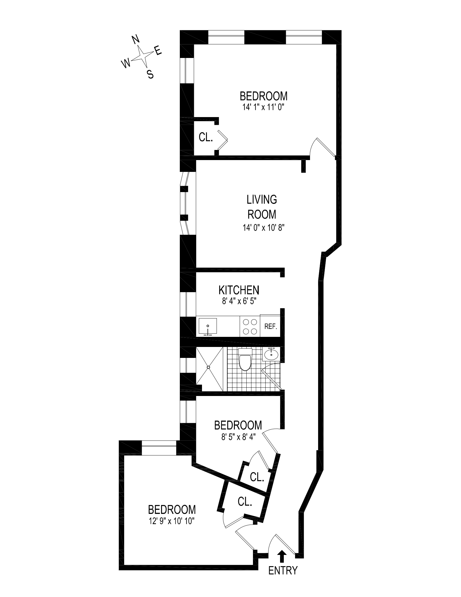 Floorplan for 640 West 139th Street, 24