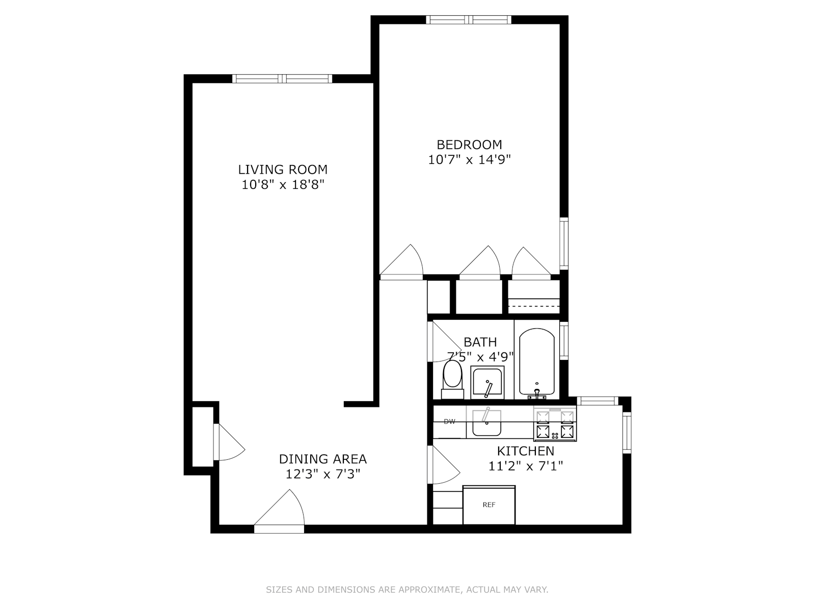 Floorplan for 100 -11 67th Rd, 314