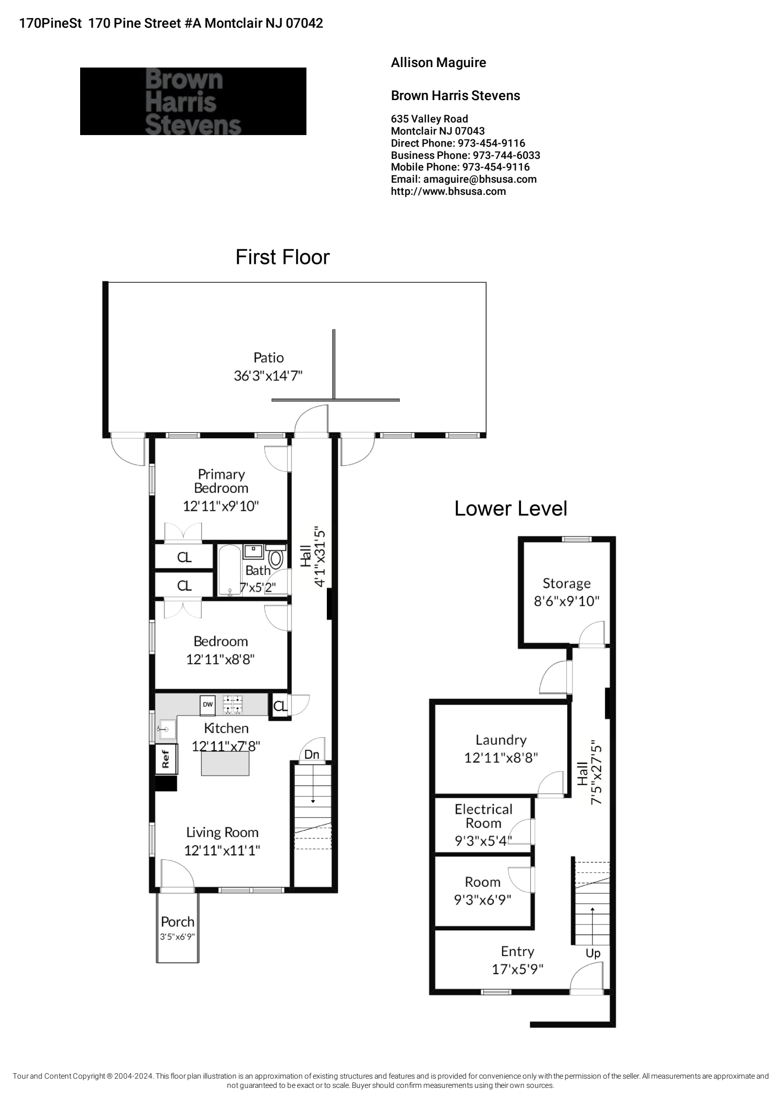 Floorplan for 170 Pine St, A