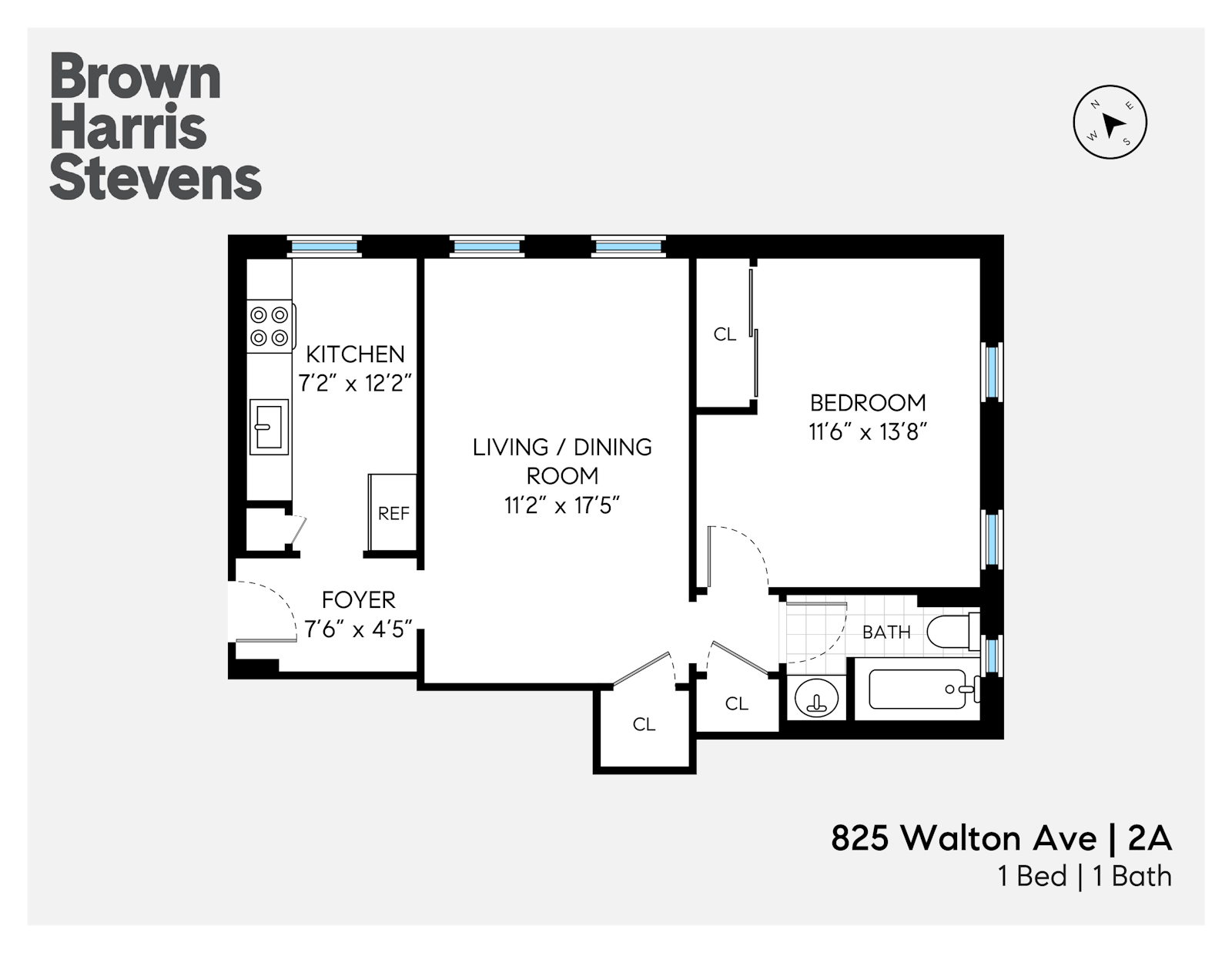 Floorplan for 825 Walton Avenue