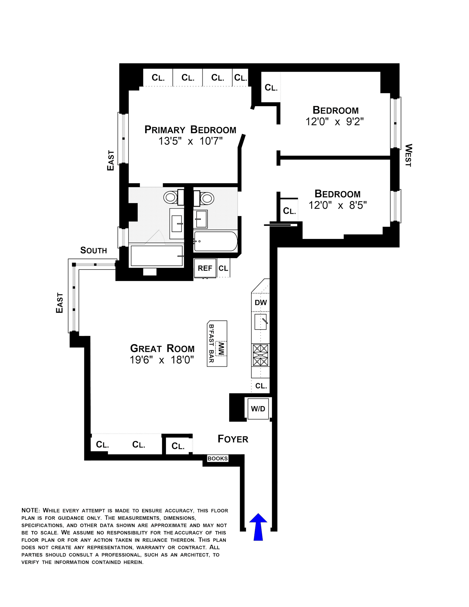 Floorplan for 385 Grand Street, L301
