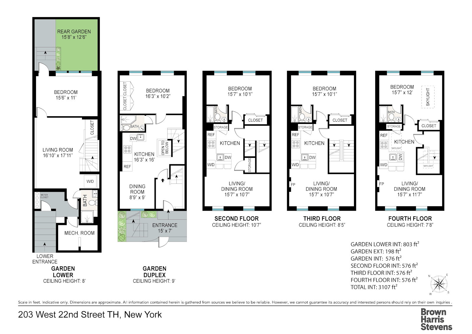 Floorplan for 203 West 22nd Street