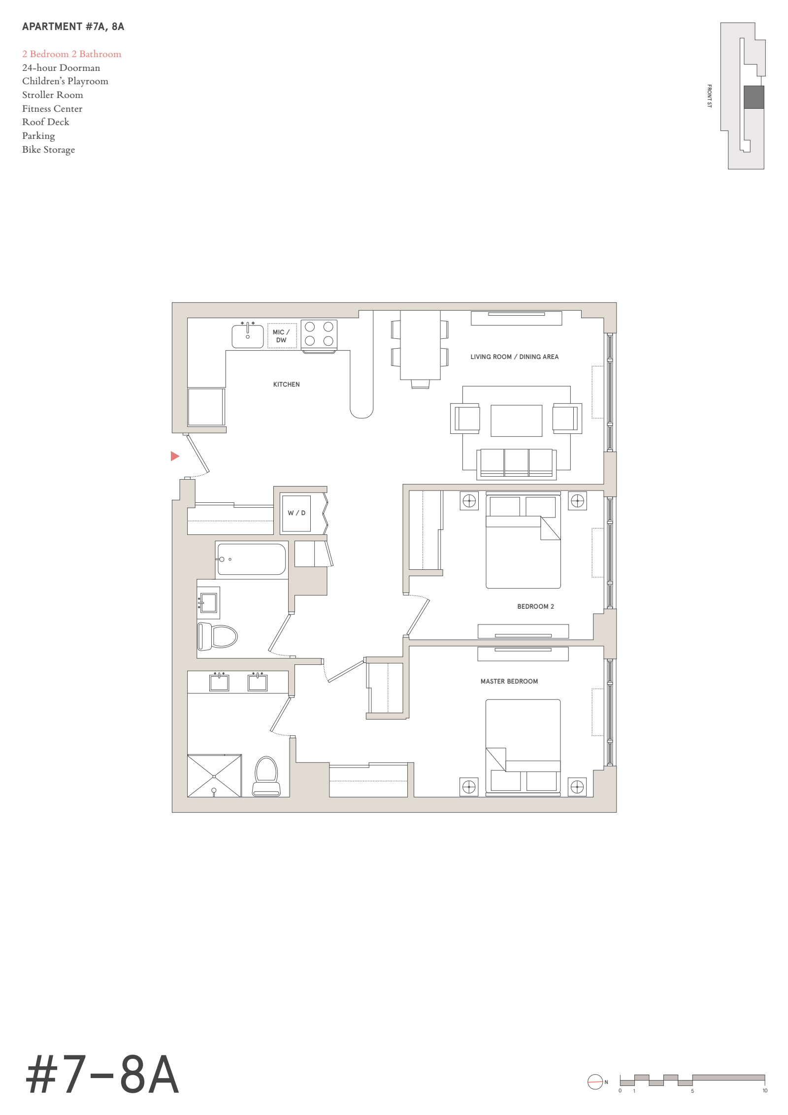 Floorplan for 181 Front Street, 8A
