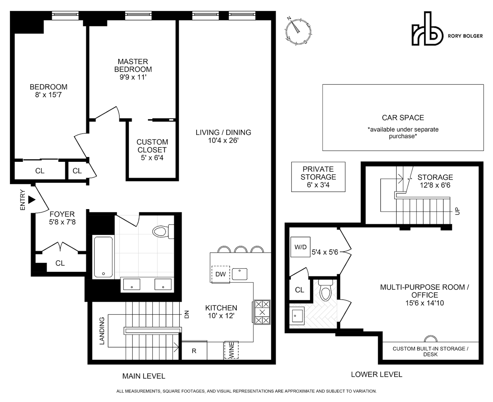 Floorplan for 78 Amity Street, 1A