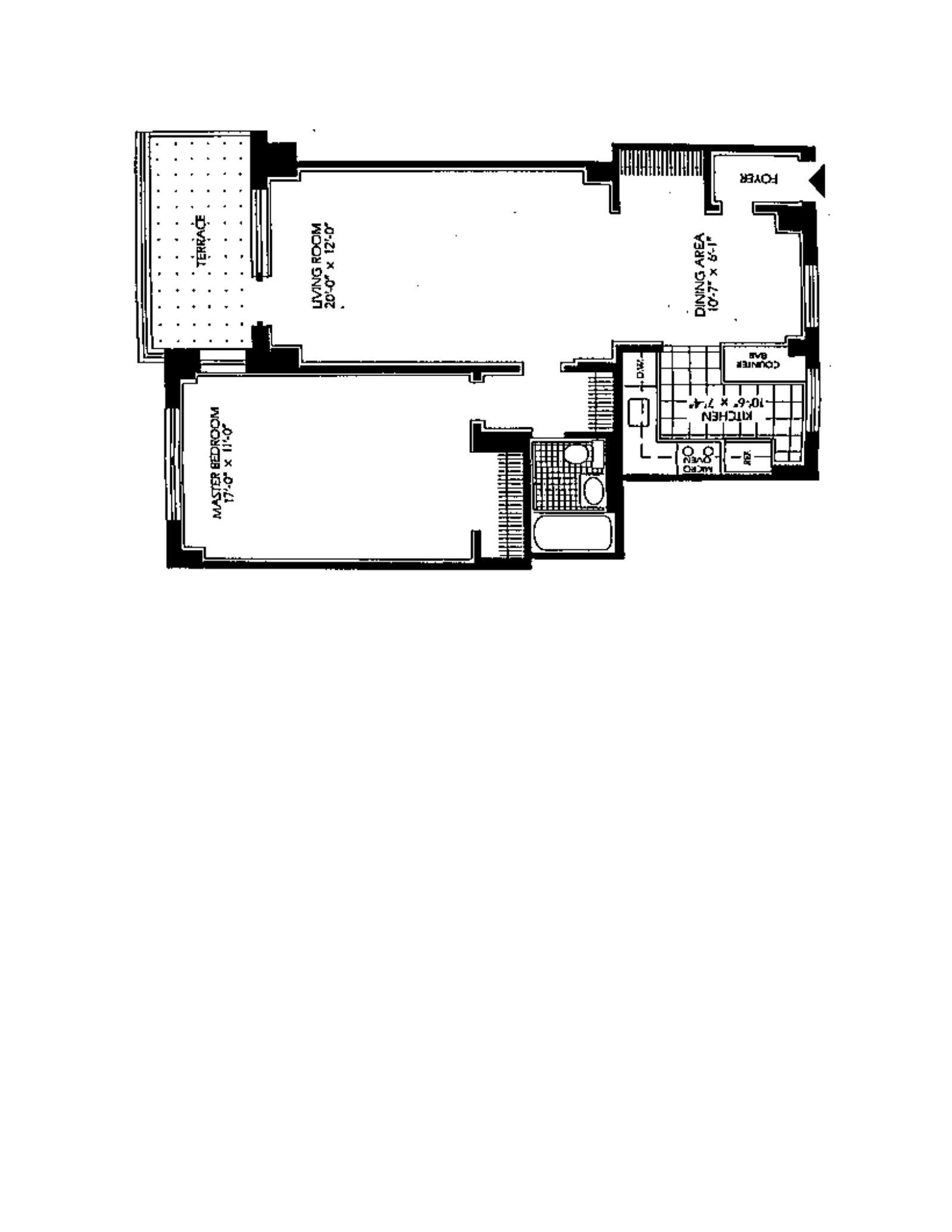Floorplan for 5900 Arlington Avenue, 16S