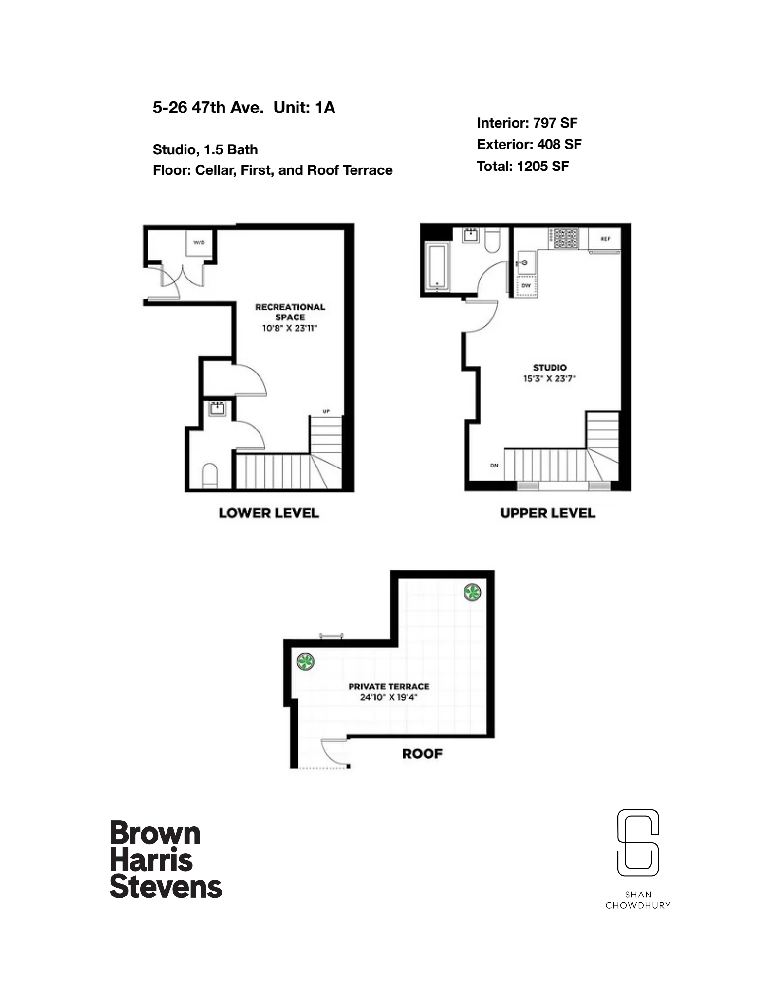 Floorplan for 5 -26  47th Ave, 1A