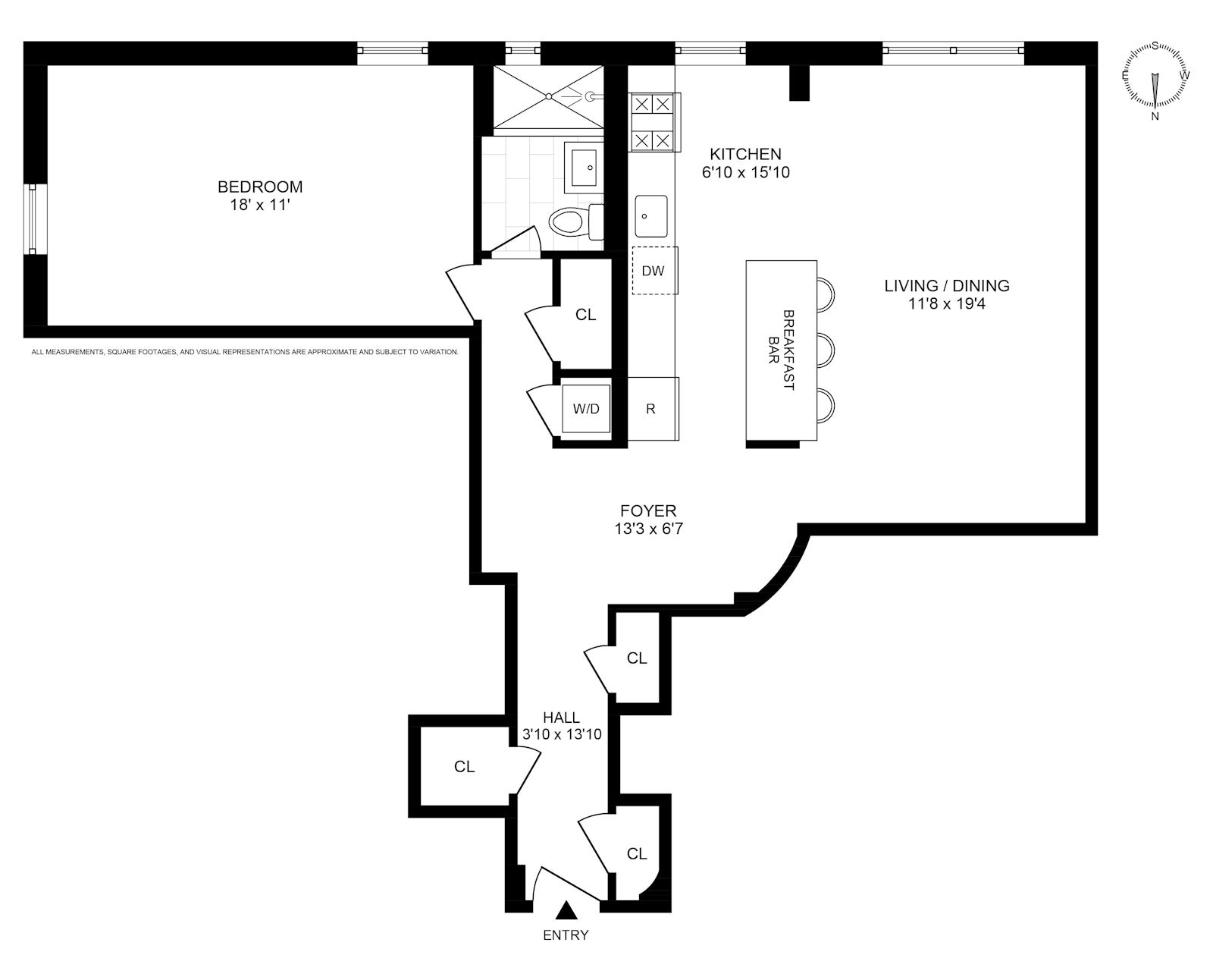 Floorplan for 156 -08 Riverside Dr W