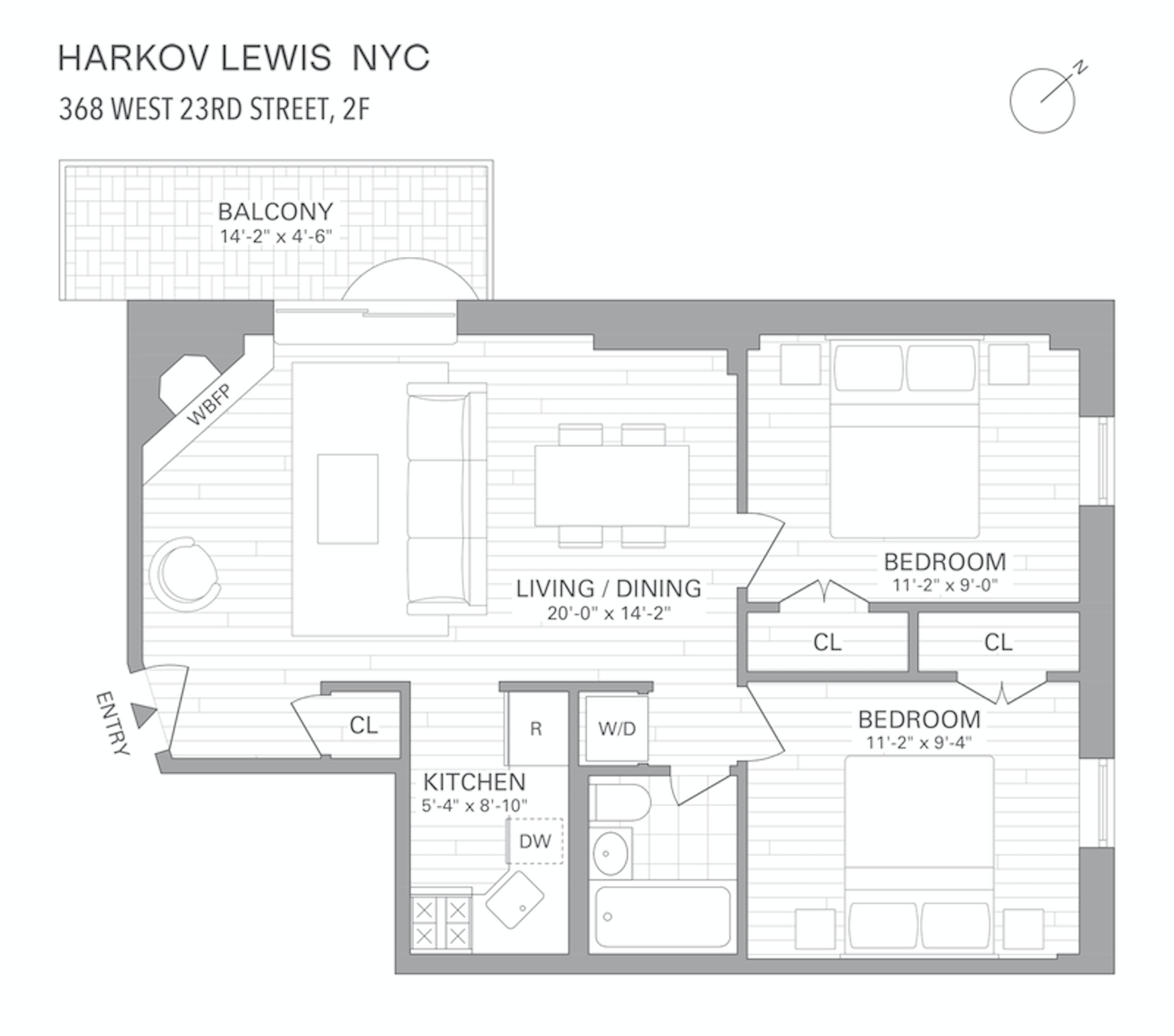 Floorplan for 368 West 23rd Street