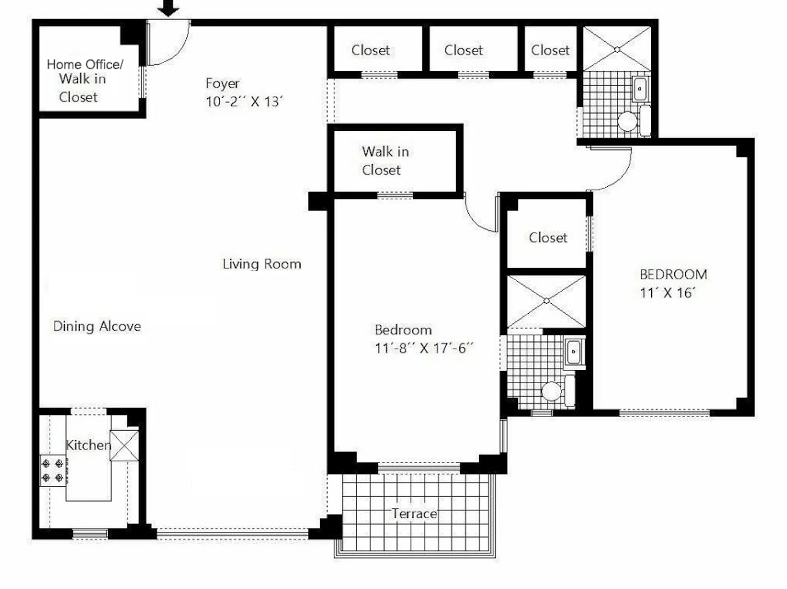 Floorplan for 750 Kappock St, 807