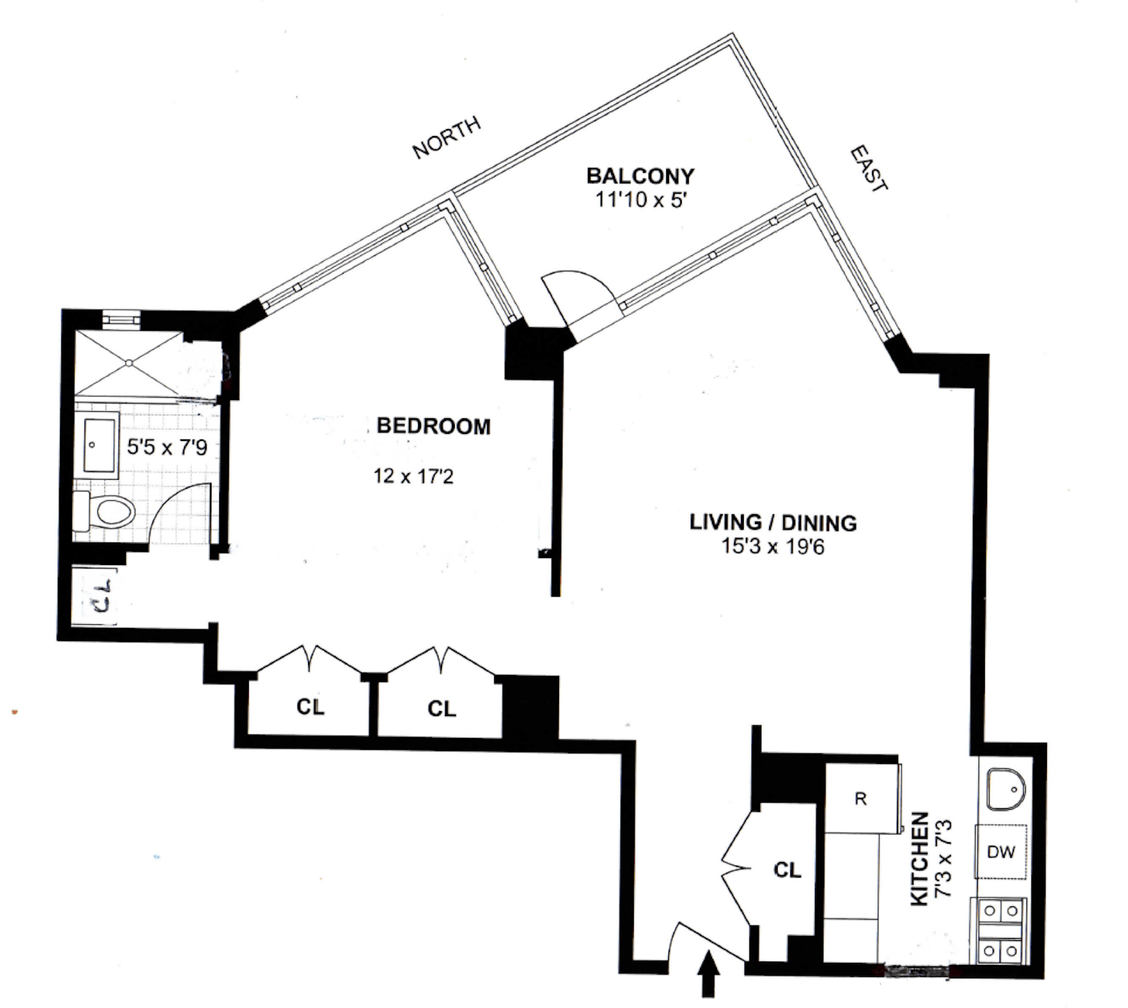Floorplan for 60 Sutton Place South, 10FS