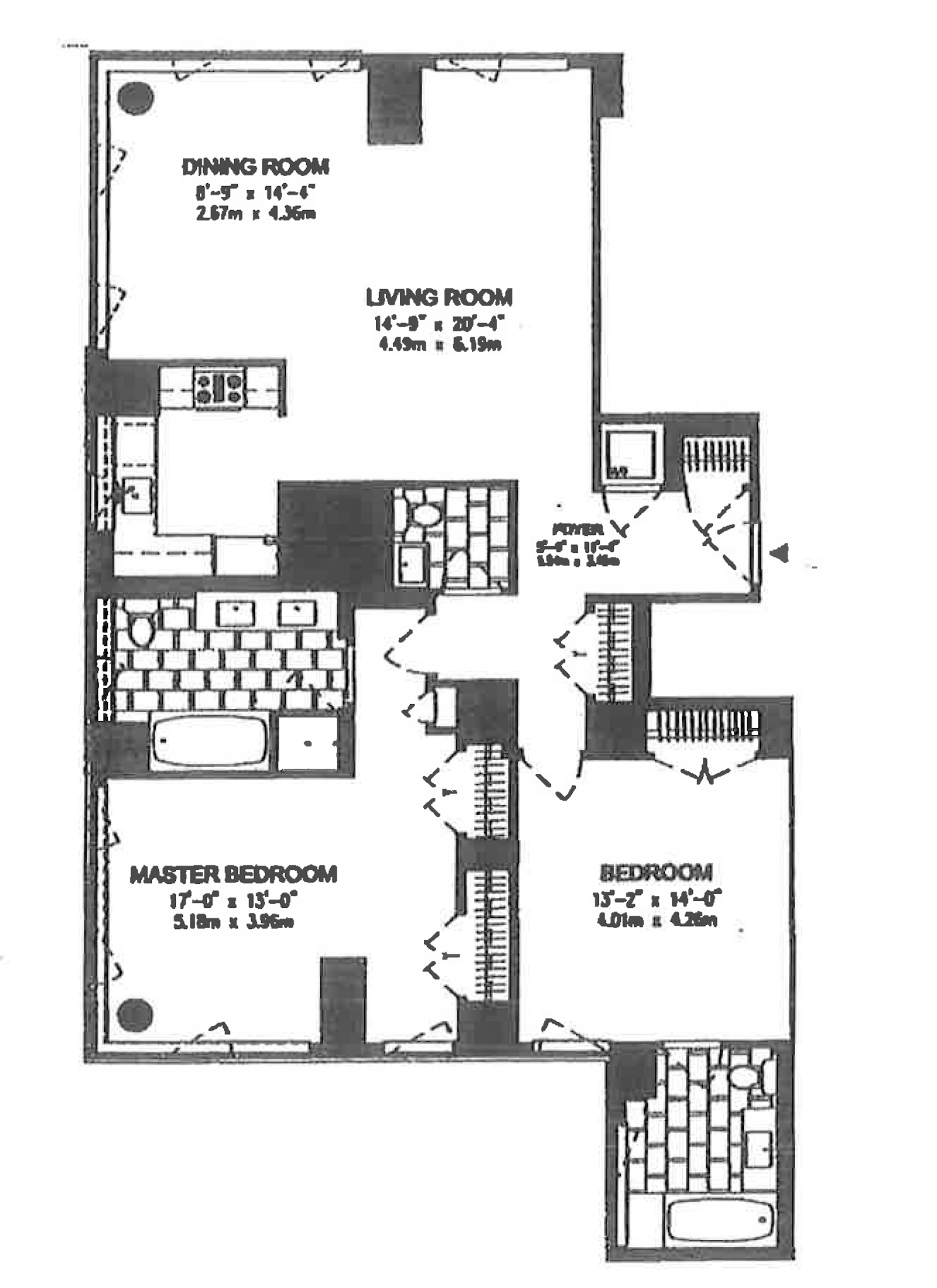 Floorplan for 200 West End Avenue, 23C