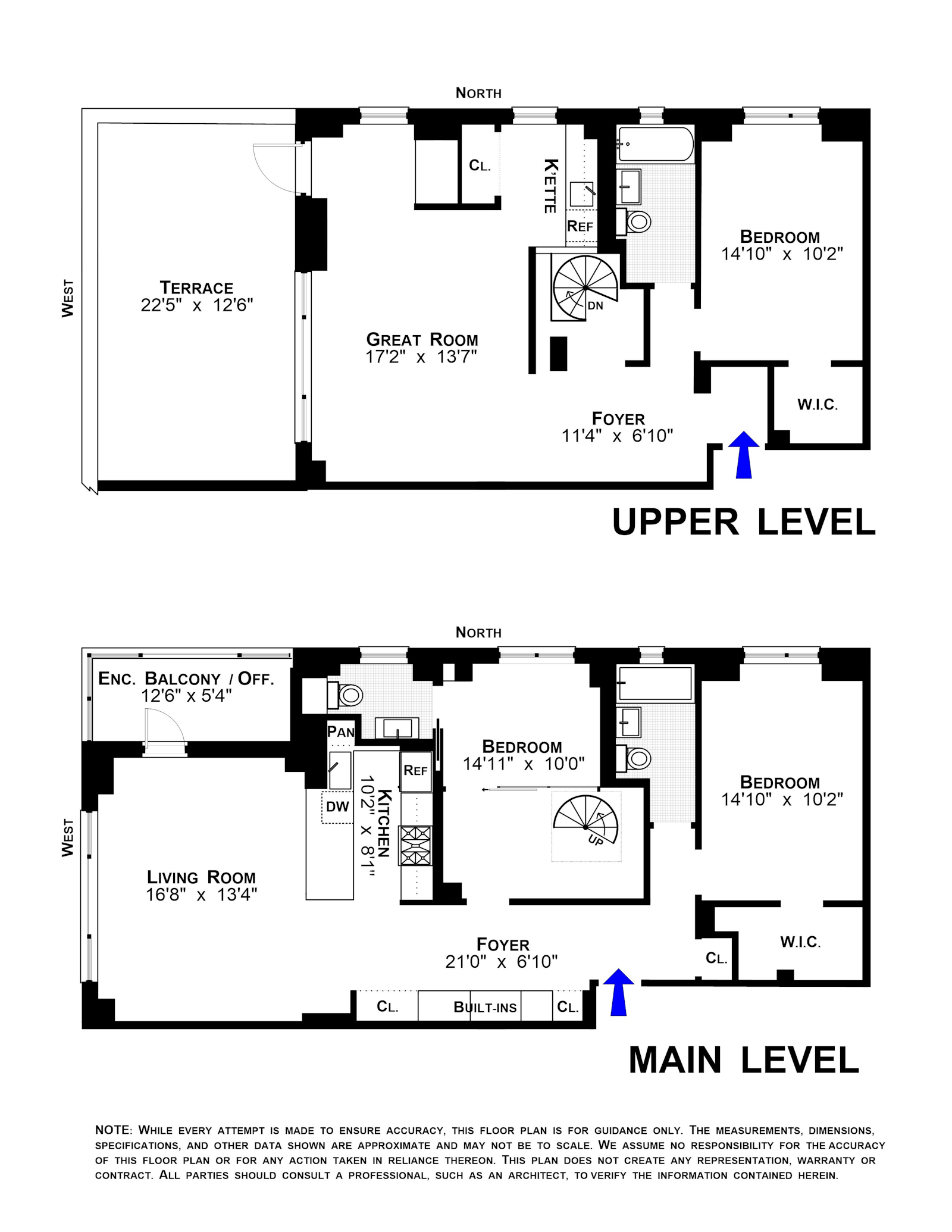 Floorplan for 573 Grand Street, D1707/1801