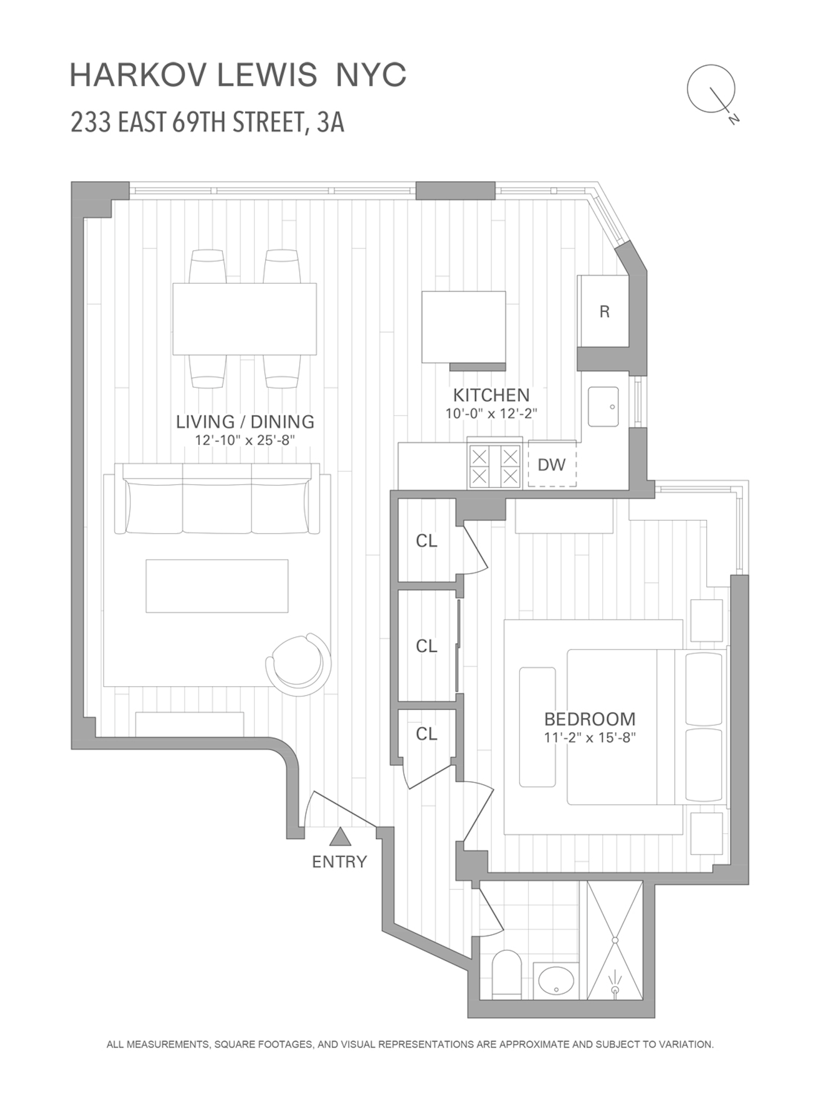 Floorplan for 233 East 69th Street, 3A