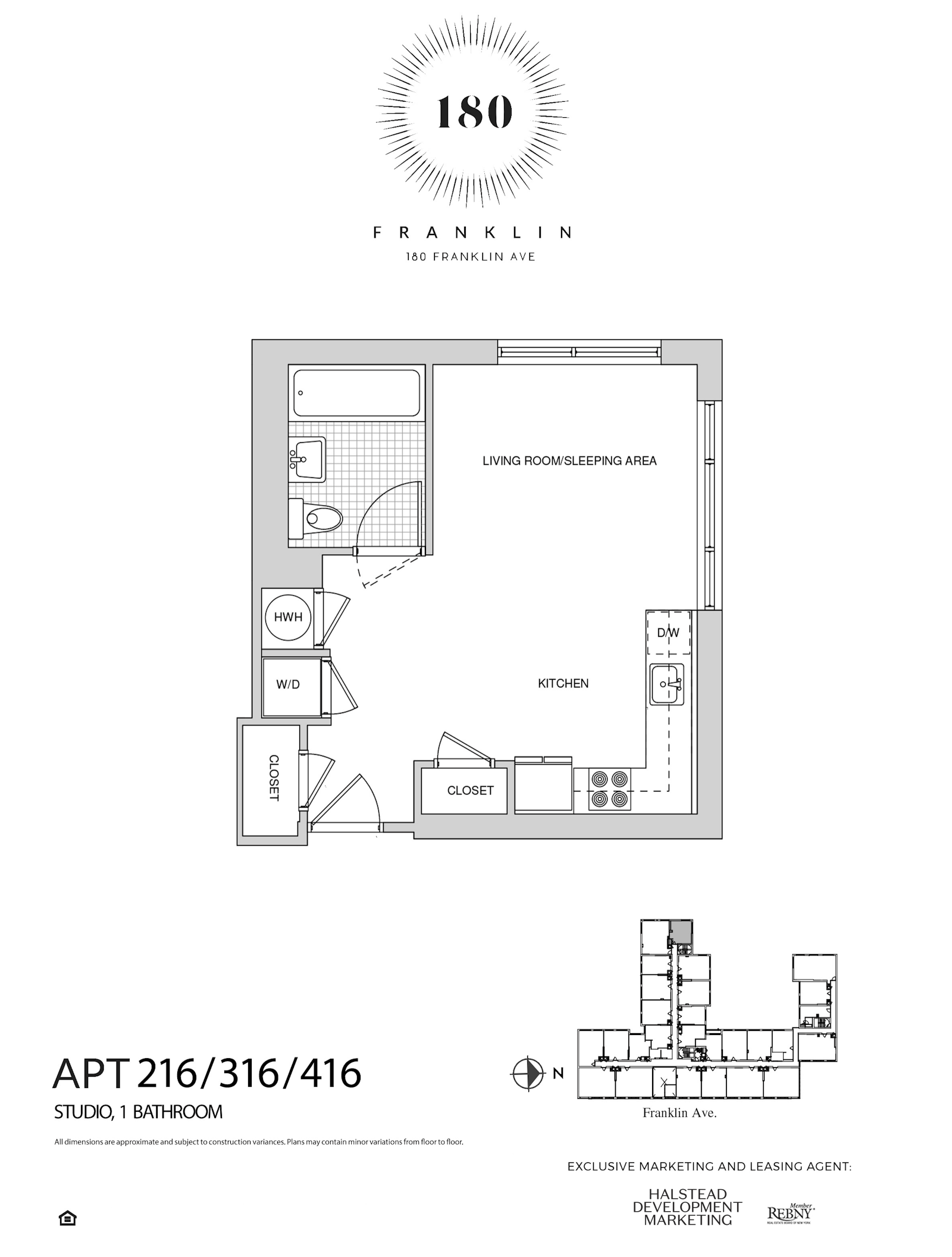 Floorplan for 180 Franklin Avenue, 316