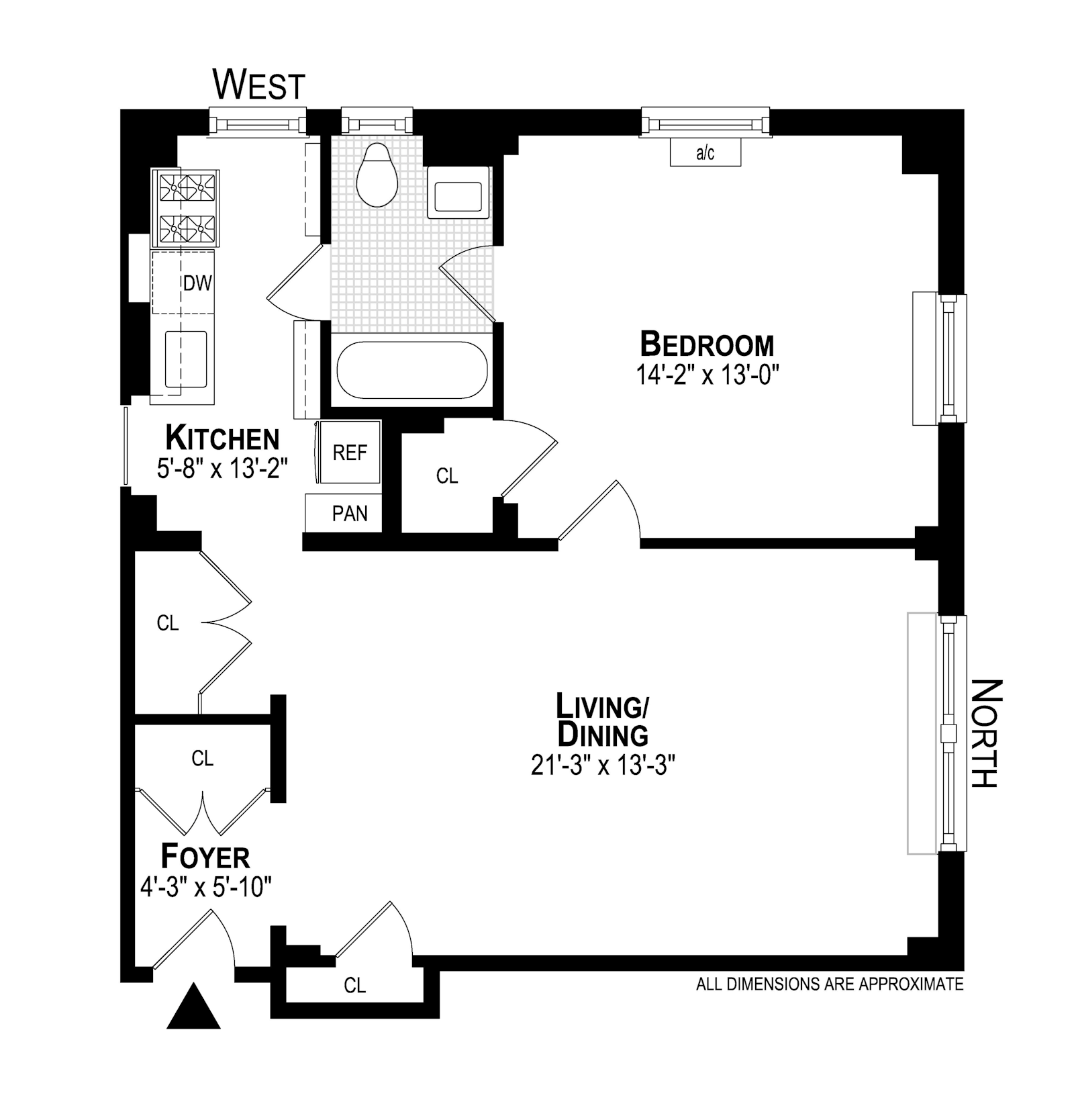 Floorplan for 242 East 19th Street, 11E