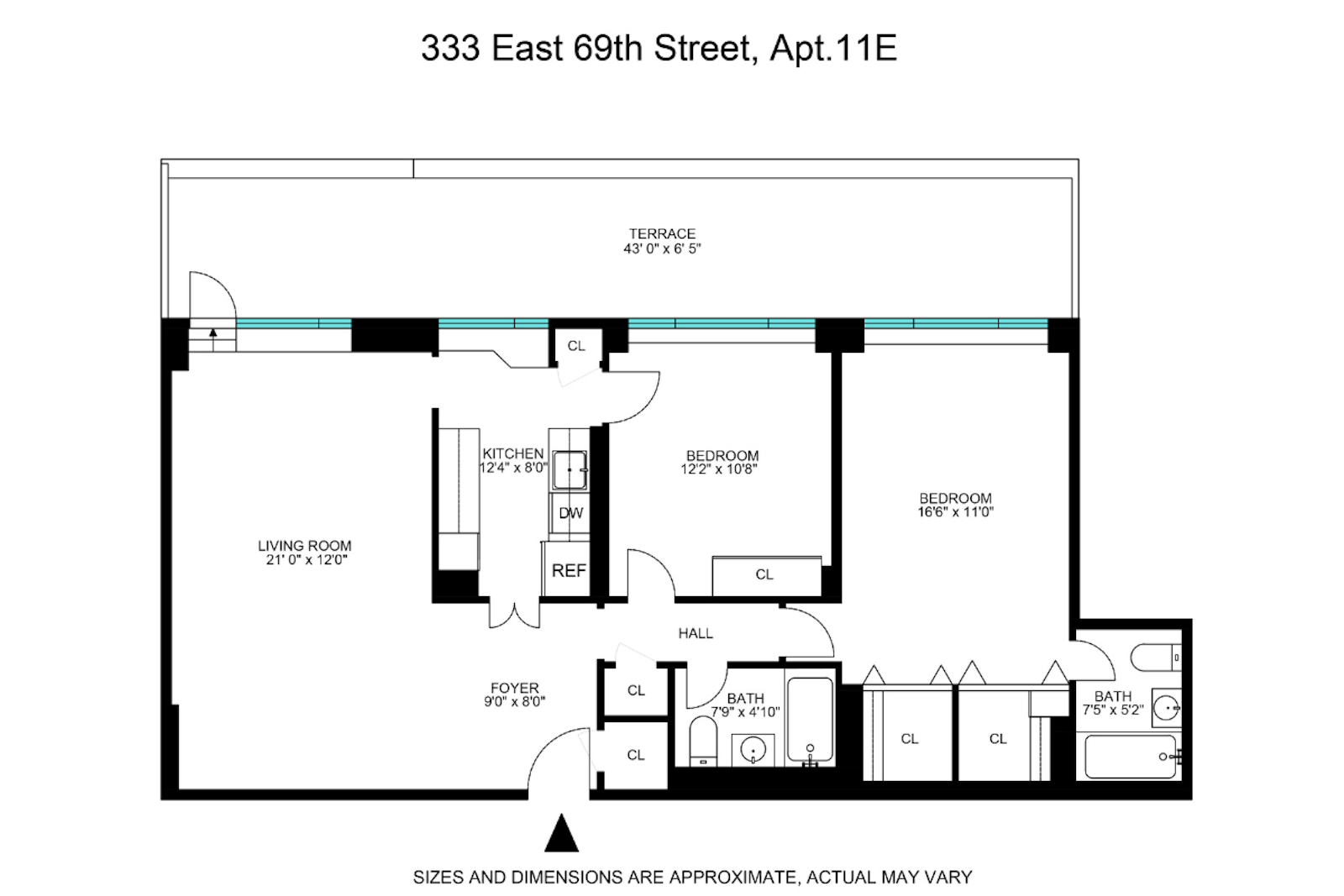 Floorplan for 333 East 69th Street, 11E