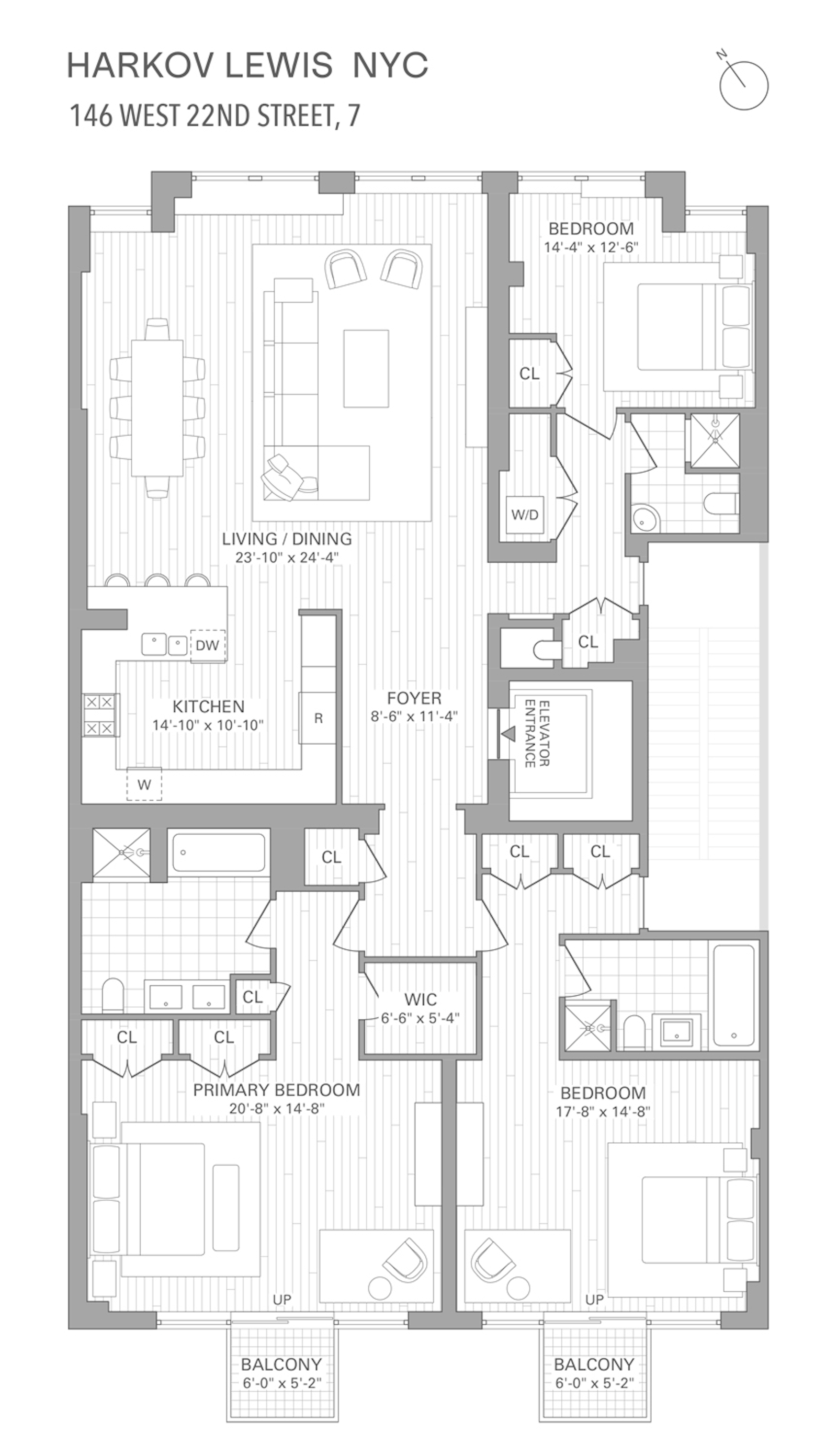 Floorplan for 146 West 22nd Street