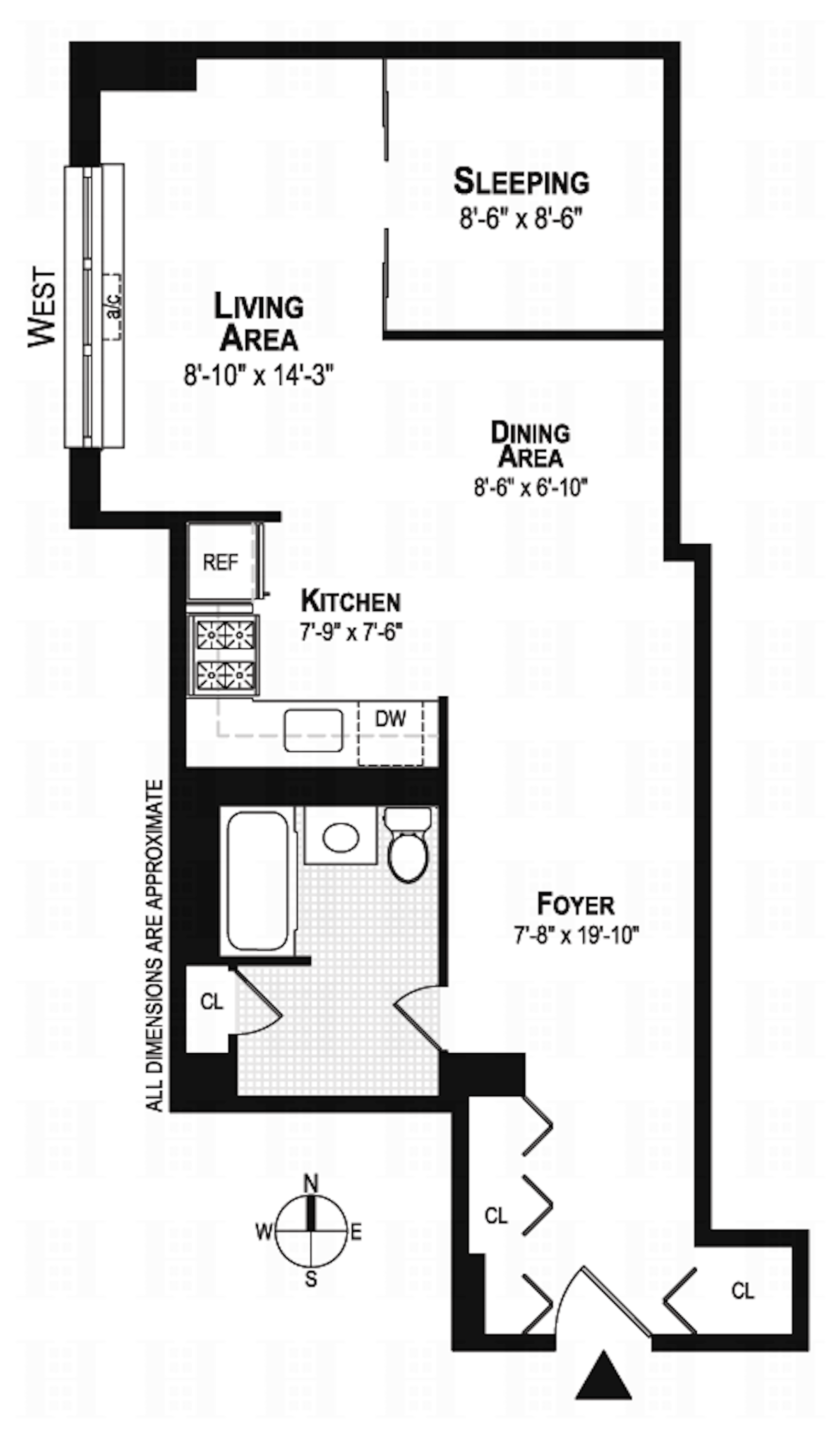 Floorplan for 330 Third Avenue, 5LL