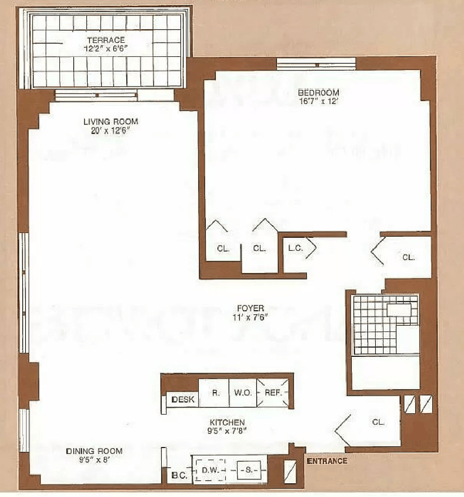 Floorplan for 3671 Hudson Manor Terrace, 11D