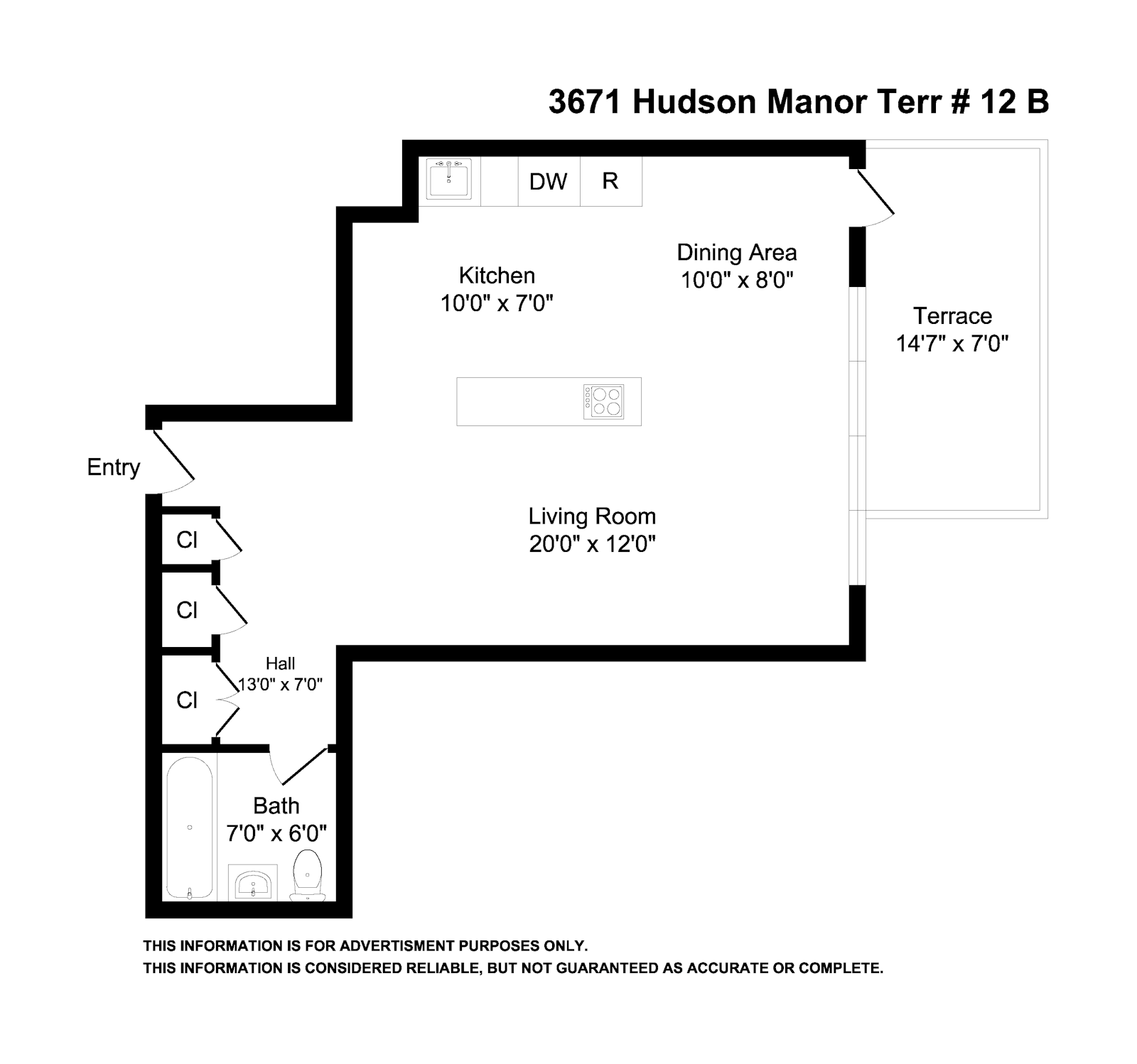 Floorplan for 3671 Hudson Manor Terrace